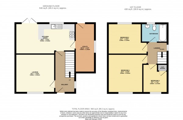 Floorplan for Amcotts, Scunthorpe, North Lincolnshire
