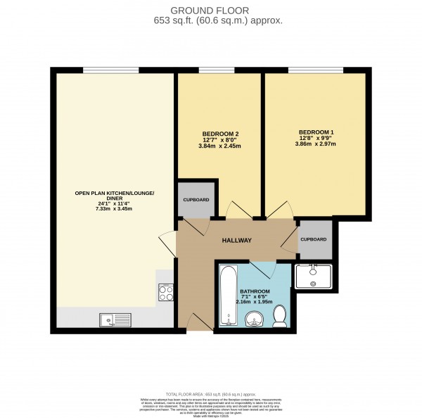 Floorplan for Harpham Close, Scunthorpe, North Lincolnshire