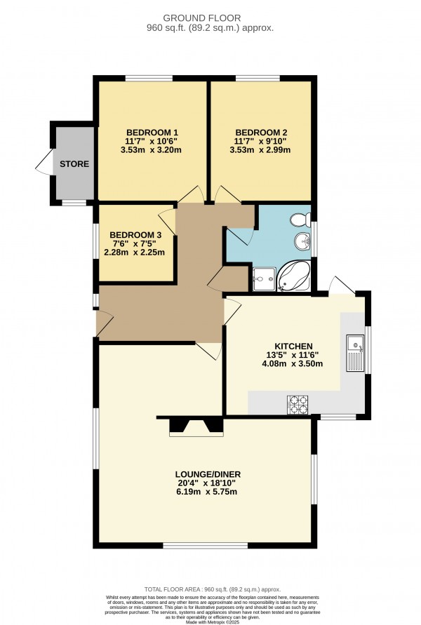 Floorplan for Messingham, Scunthorpe, North Lincolnshire