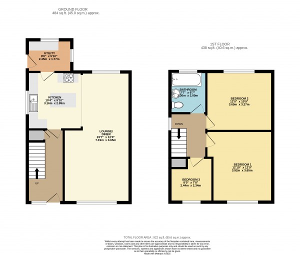 Floorplan for Scunthorpe, North Lincolnshire