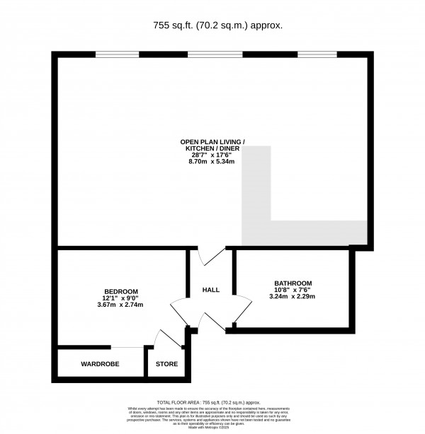 Floorplan for Gainsboorugh