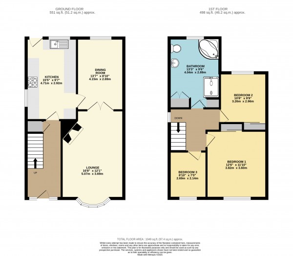 Floorplan for Scunthorpe, North Lincolnshire