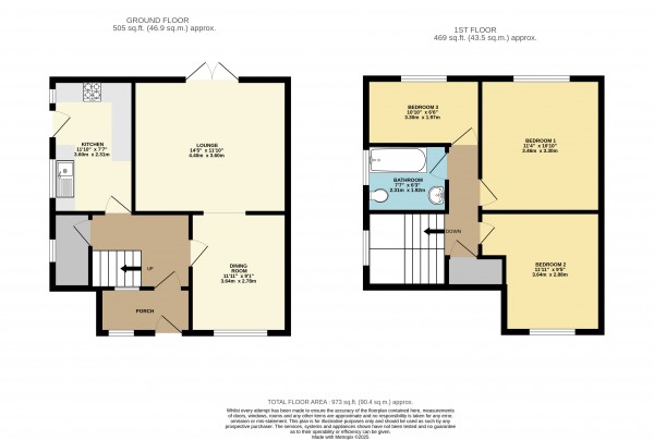 Floorplan for High Santon Villas, High Santon, Scunthorpe