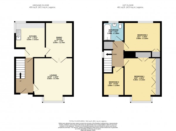 Floorplan for Bottesford, Scunthorpe, North Lincolnshire