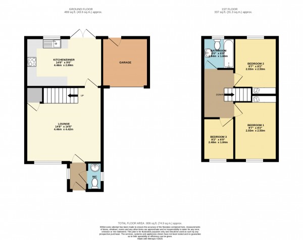 Floorplan for Winterton, North Lincolnshire