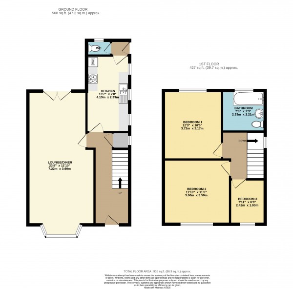 Floorplan for Winterton, Scunthorpe, North Lincolnshire