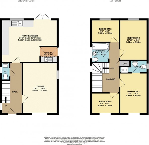 Floorplan for Winterton, North Lincolnshire