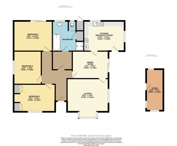 Floorplan for Alkborough, Scunthorpe, North Lincolnshire