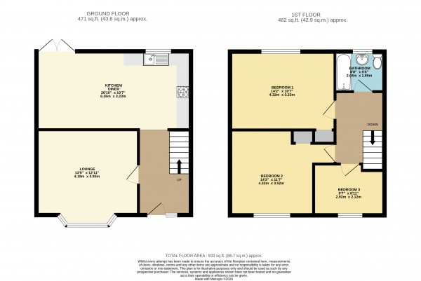 Floorplan for Scunthorpe, North Lincolnshire