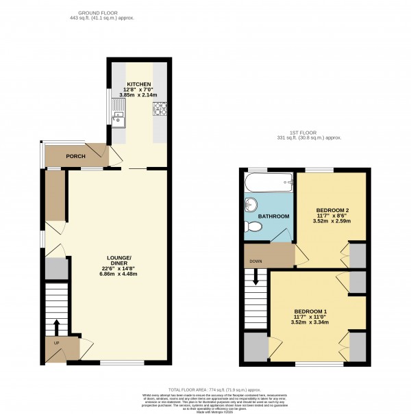 Floorplan for Cemetery Road, Winterton