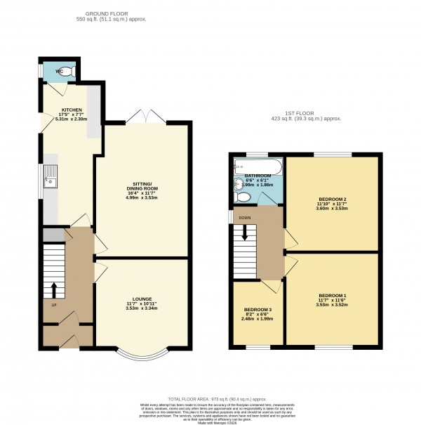 Floorplan for Scunthorpe, North Lincolnshire