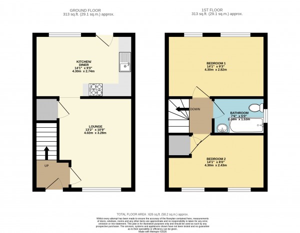 Floorplan for Scunthorpe, North Lincolnshire