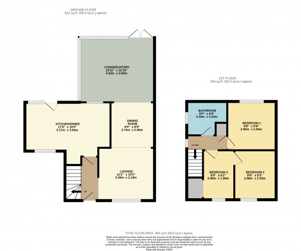 Floorplan for Laceby Acres, Grimsby, N.E Lincolnshire