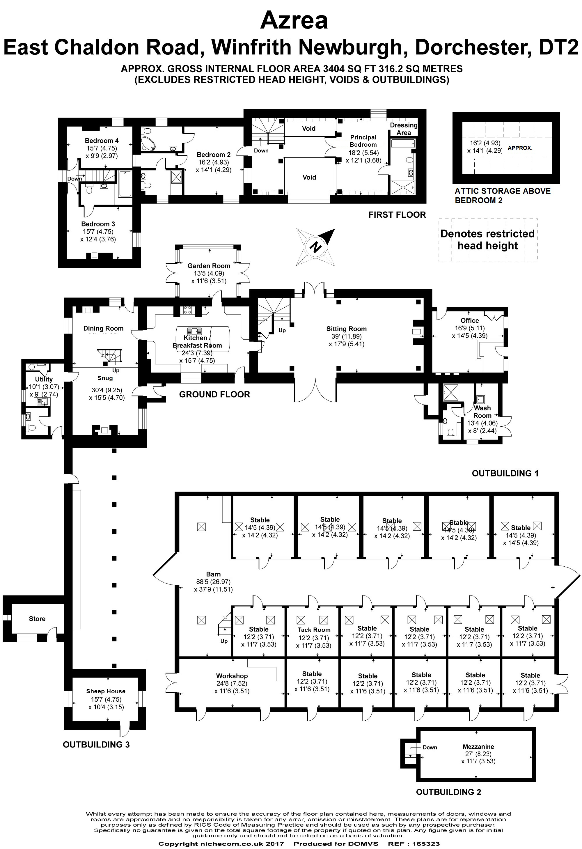 Floorplan for WINFRITH NEWBURGH