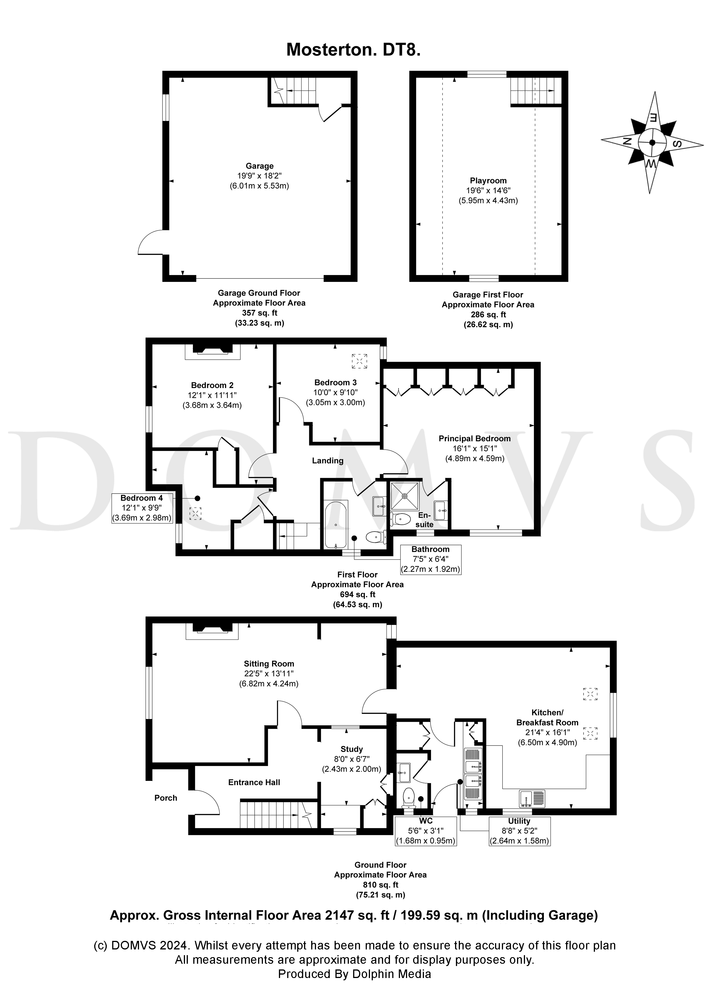 Floorplan for Mosterton, Beaminster, Dorset