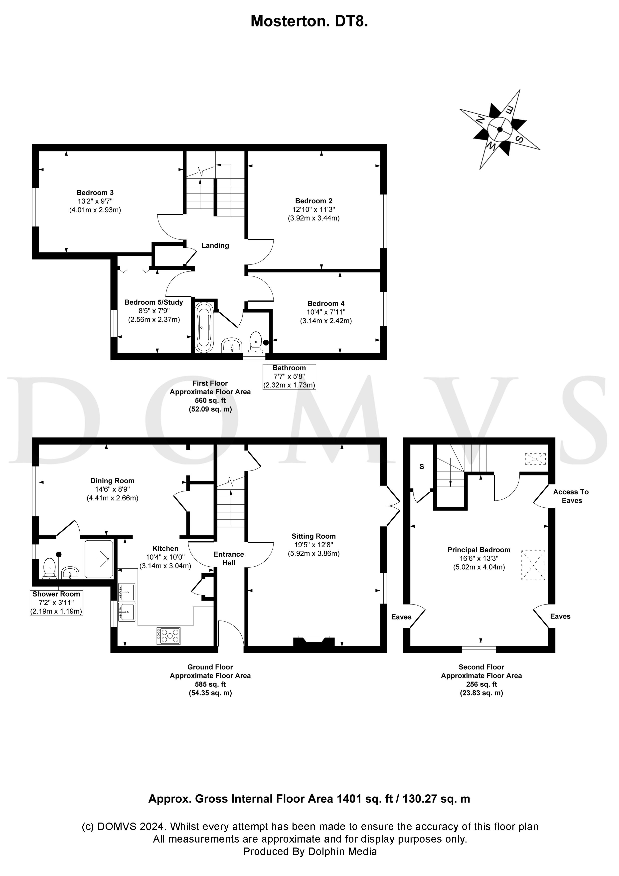 Floorplan for Mosterton, Beaminster, Dorset