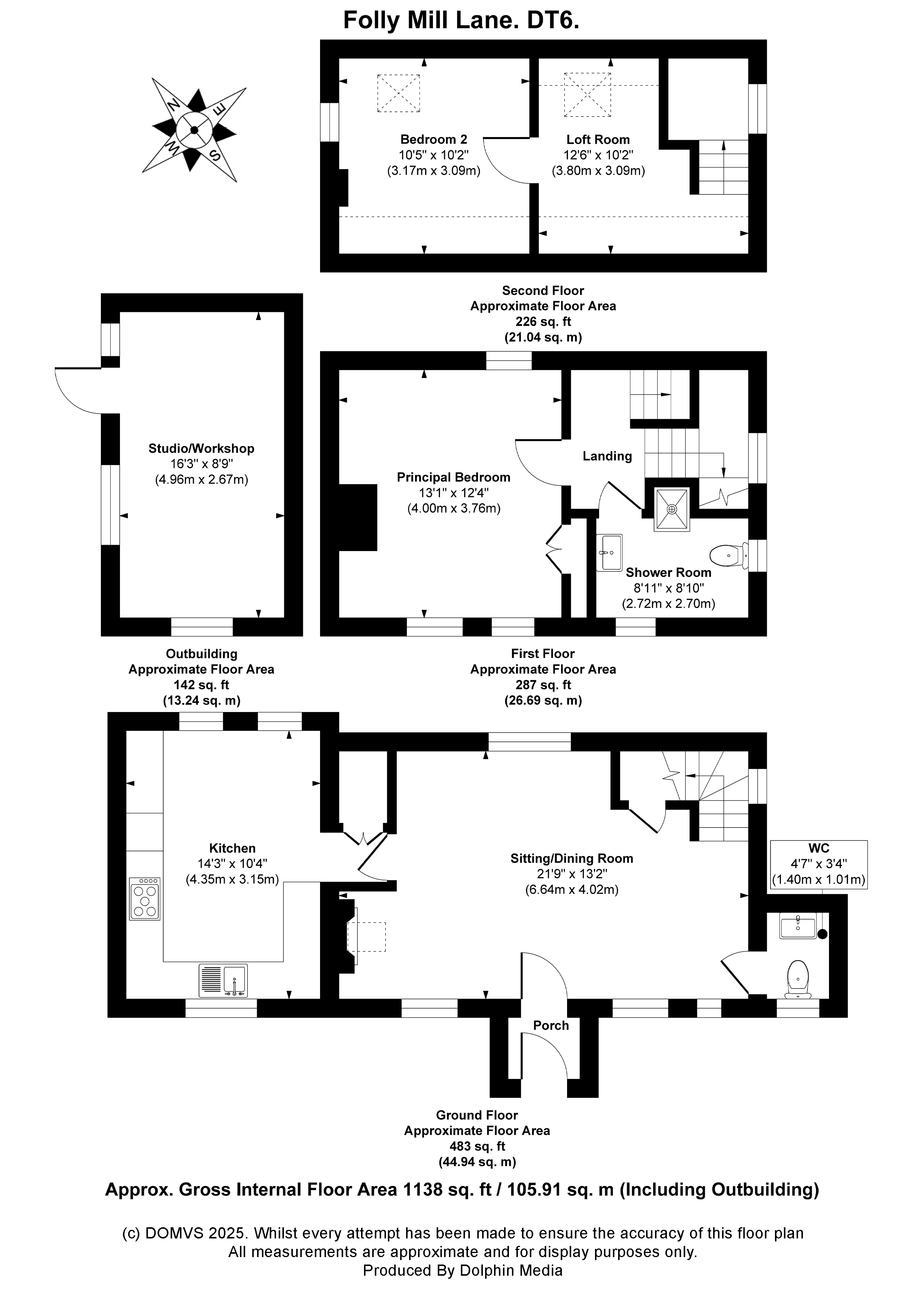 Floorplan for Bridport, Dorset