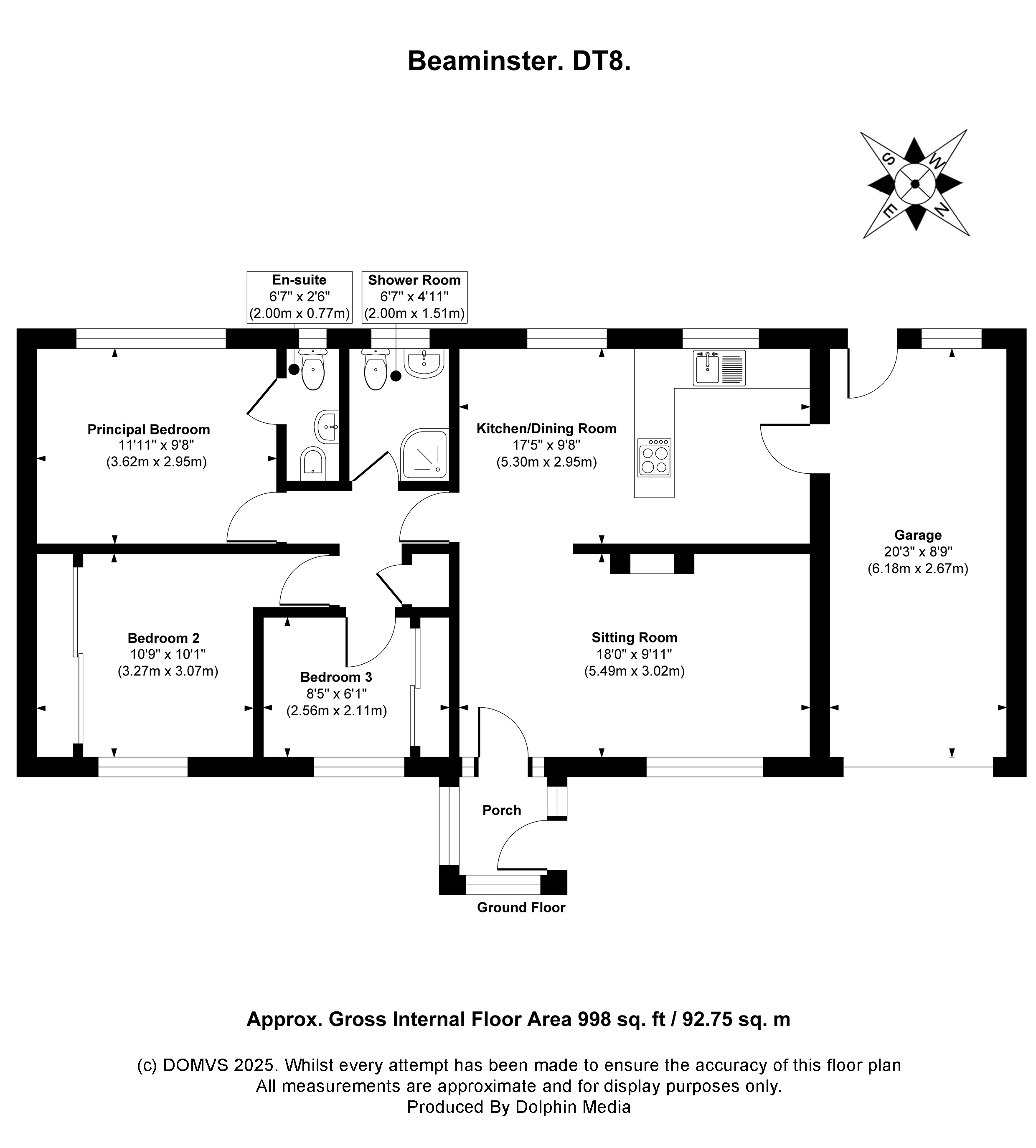 Floorplan for Beaminster, Dorset
