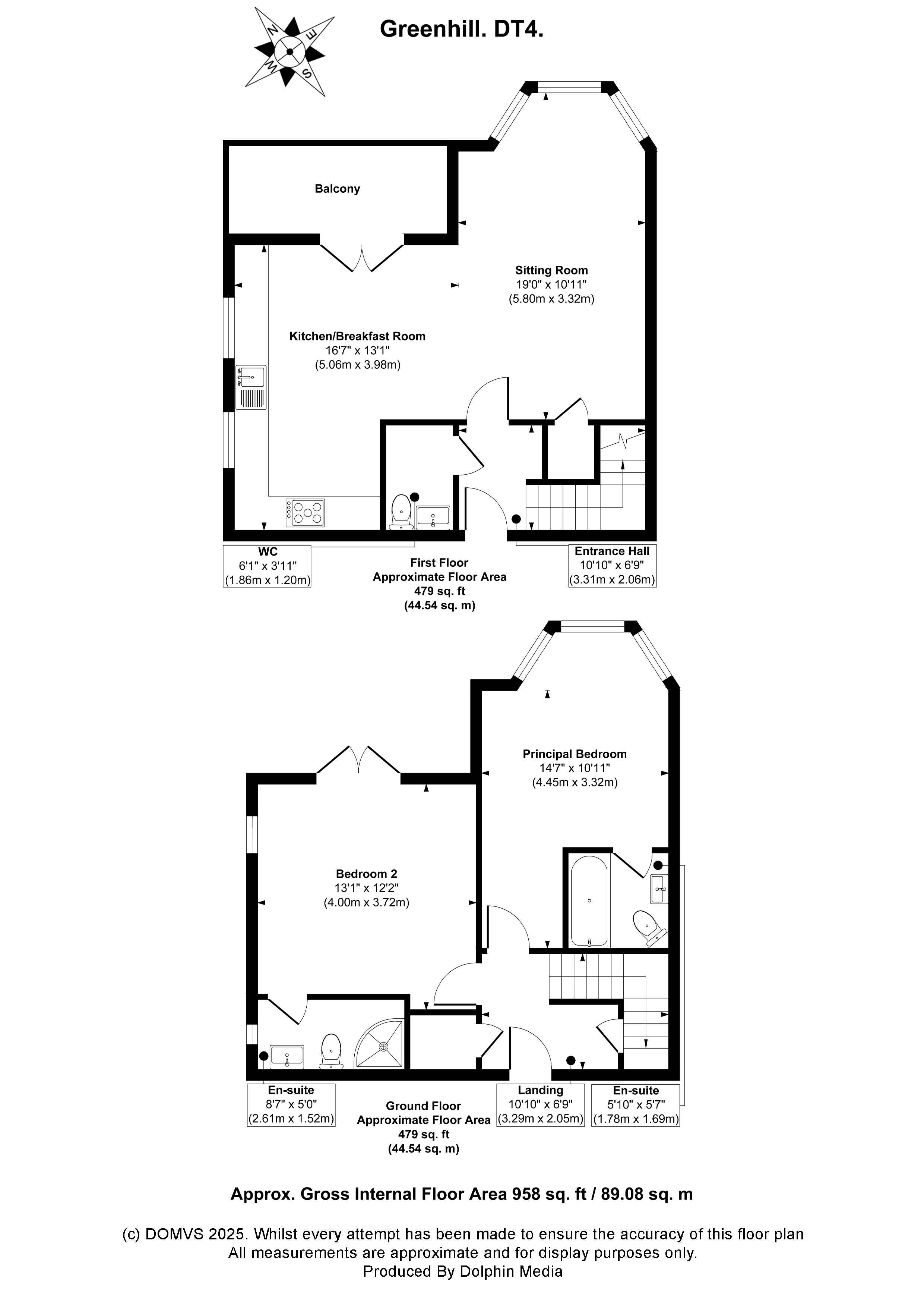 Floorplan for Weymouth, Dorset