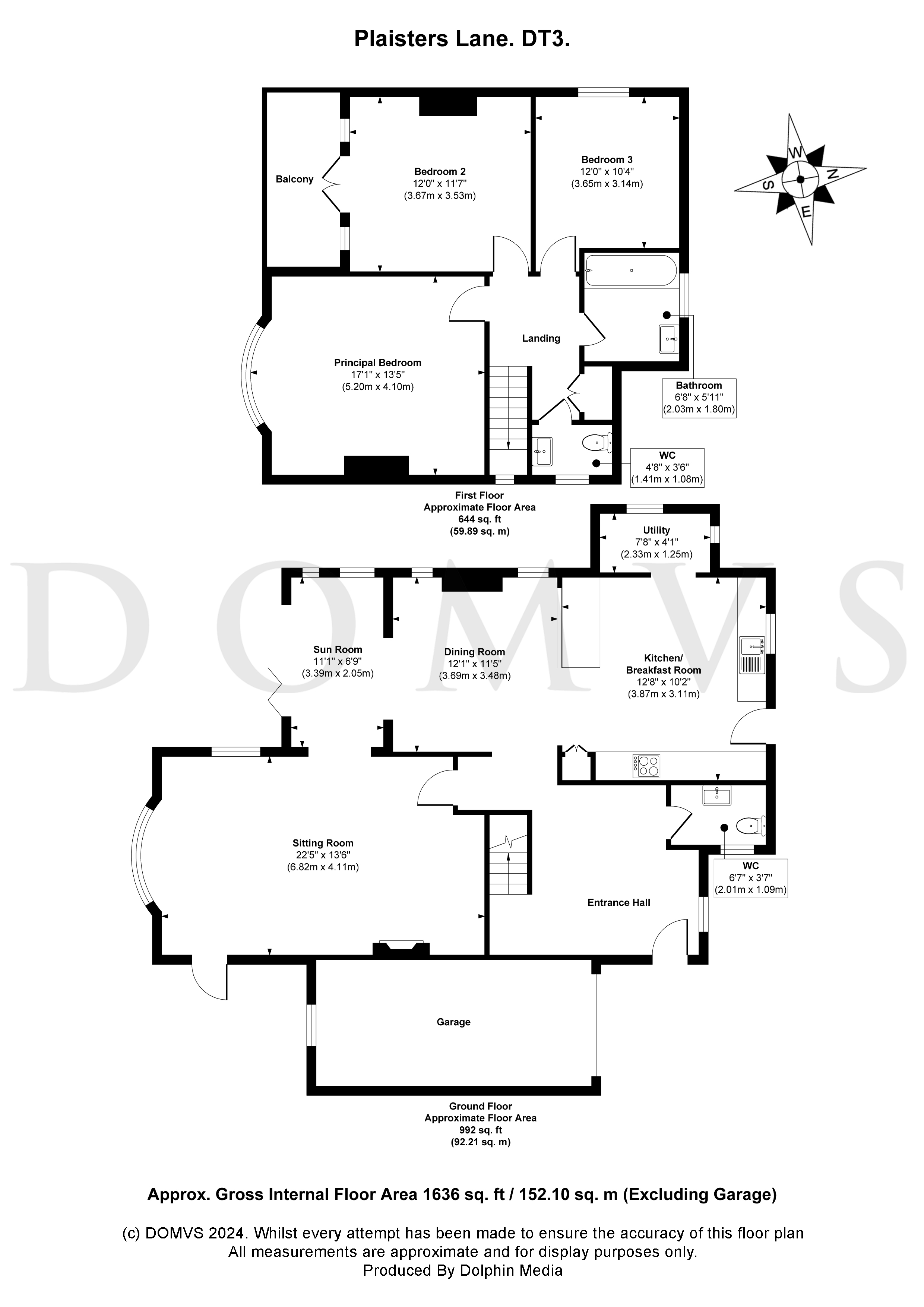Floorplan for Sutton Poyntz, Dorset