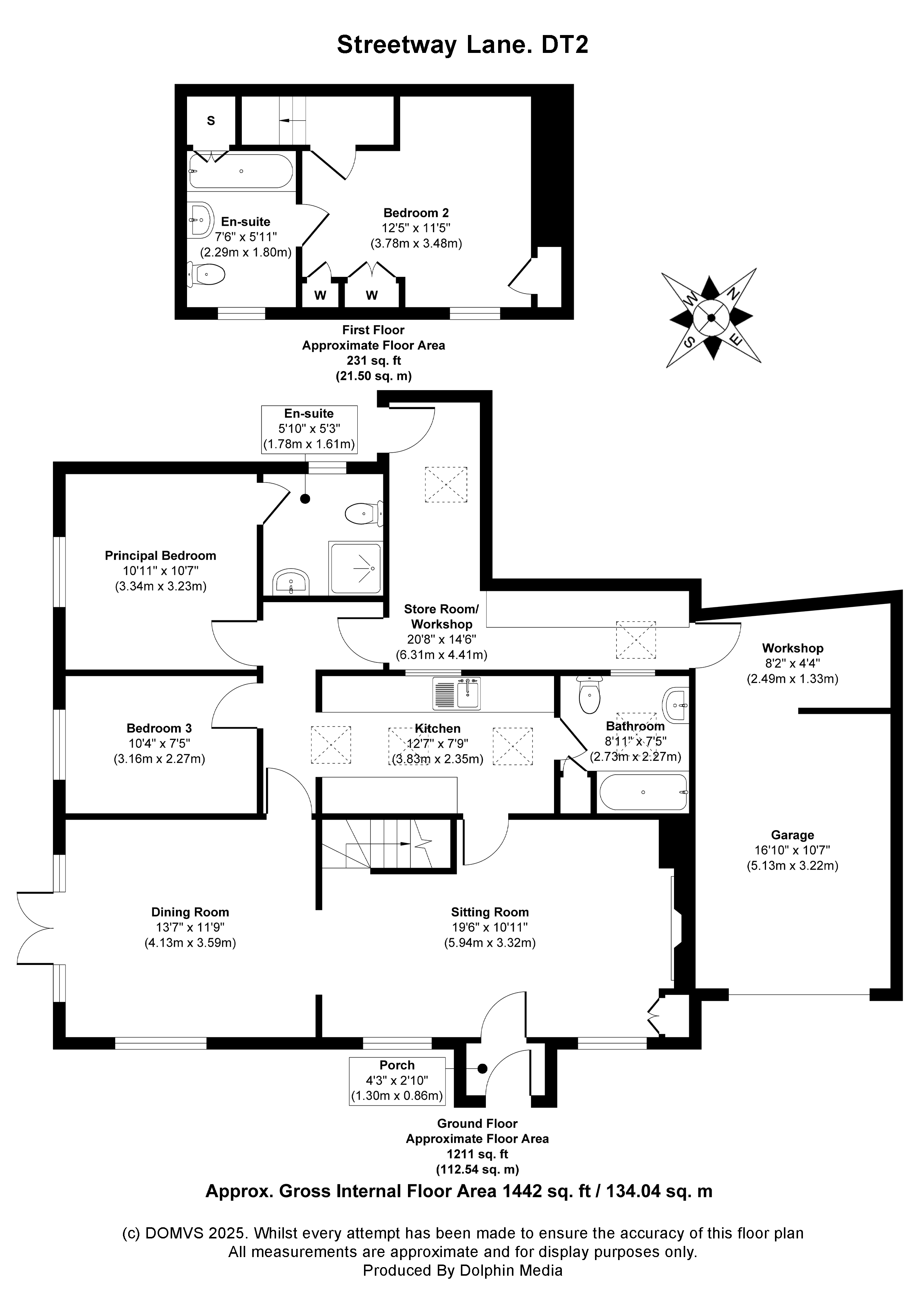 Floorplan for Cheselbourne, Dorset