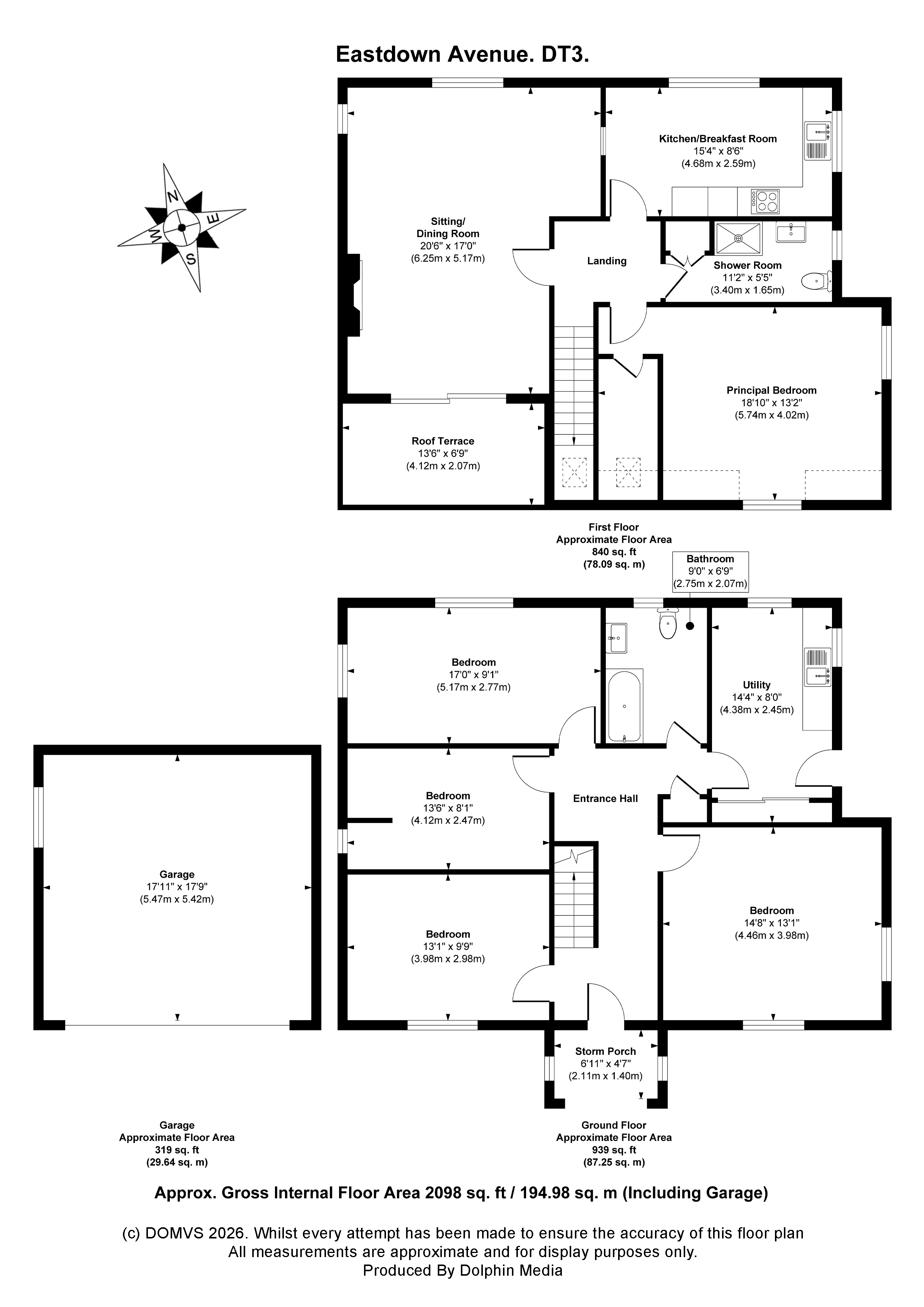 Floorplan for Preston, Dorset