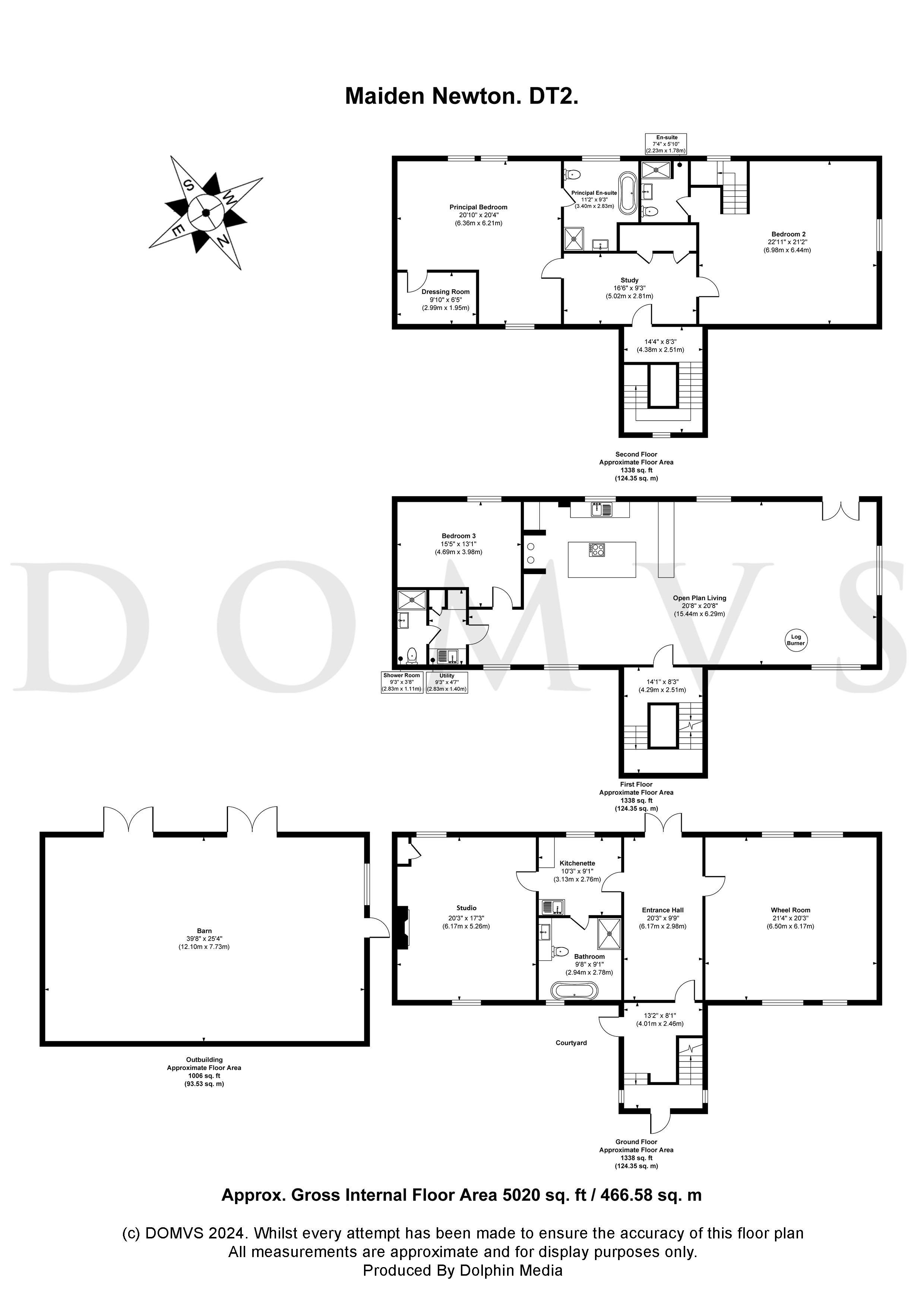 Floorplan for Maiden Newton, Dorset