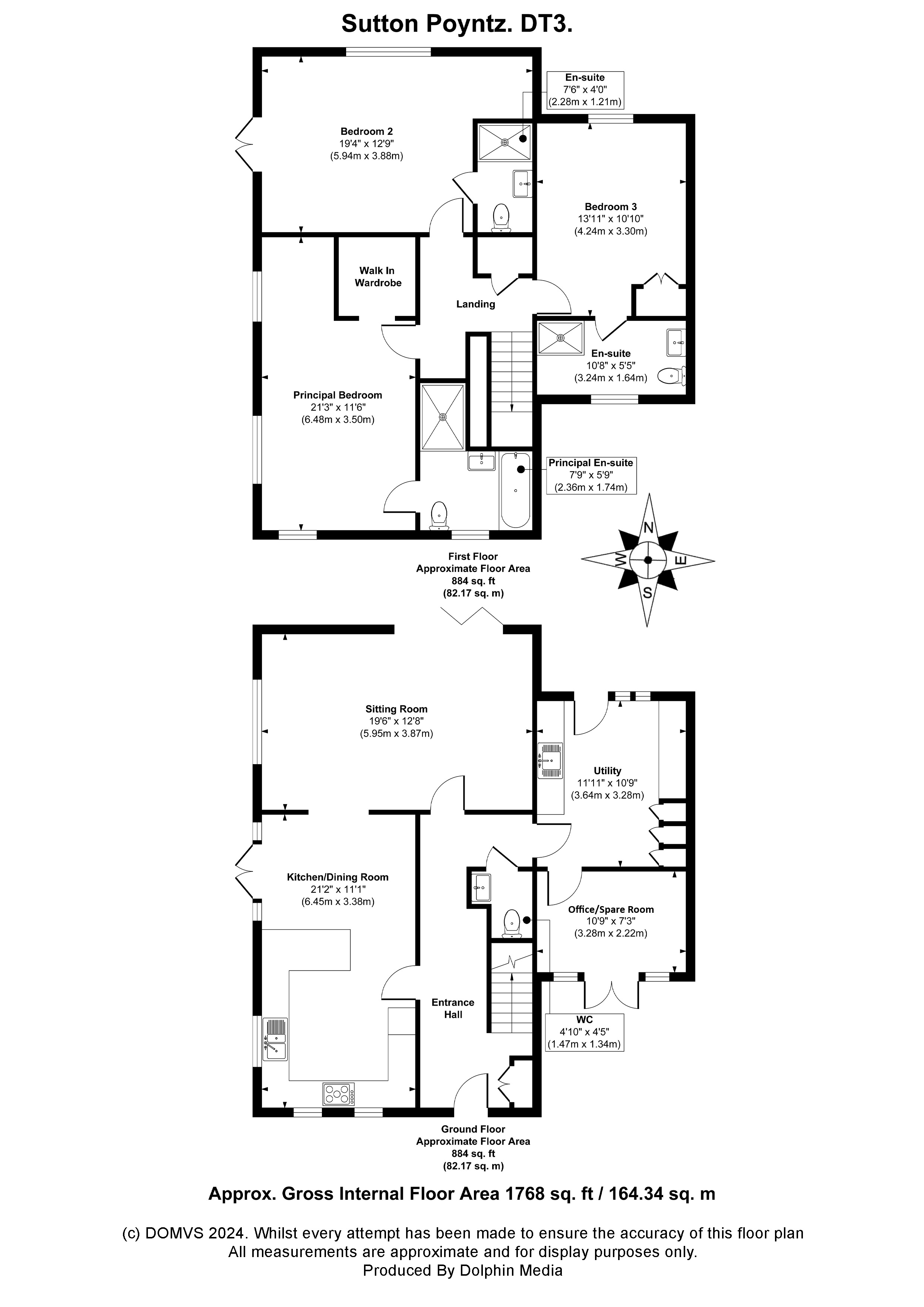 Floorplan for Sutton Poyntz, Weymouth, Dorset