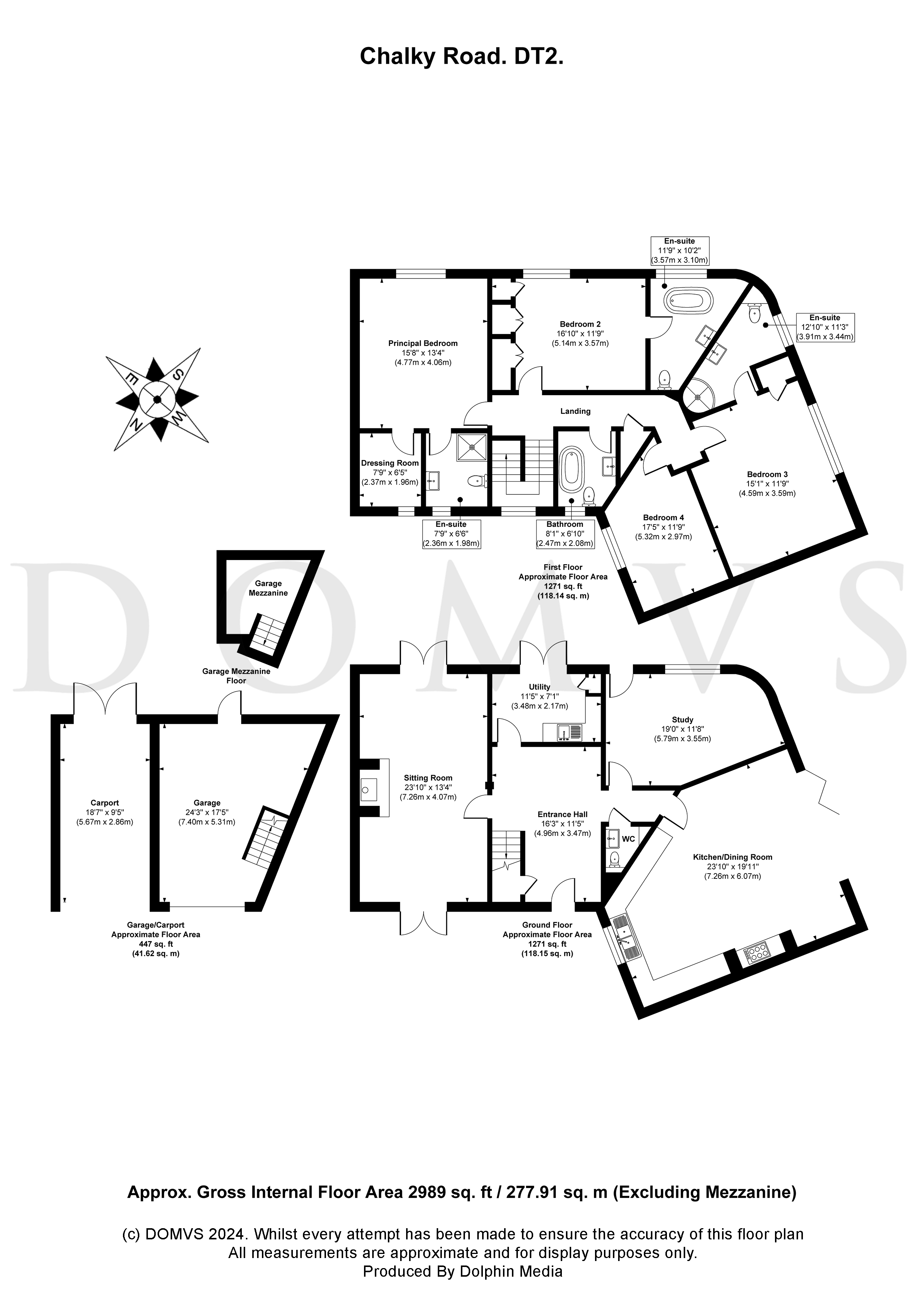 Floorplan for Chalky Road, Broadmayne, Dorset