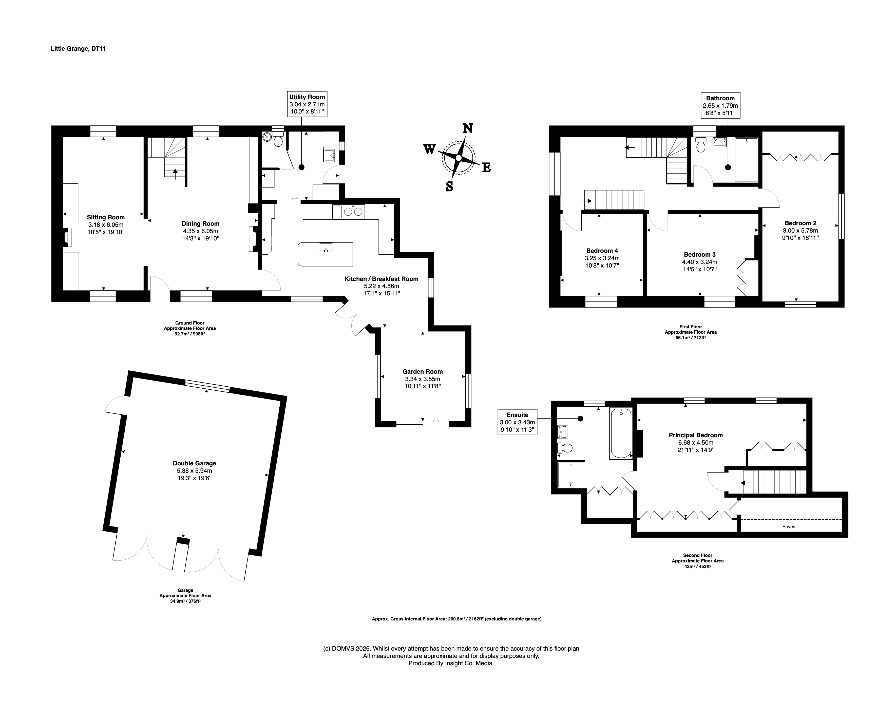 Floorplan for Iwerne Courtney, Blandford Forum, Dorset