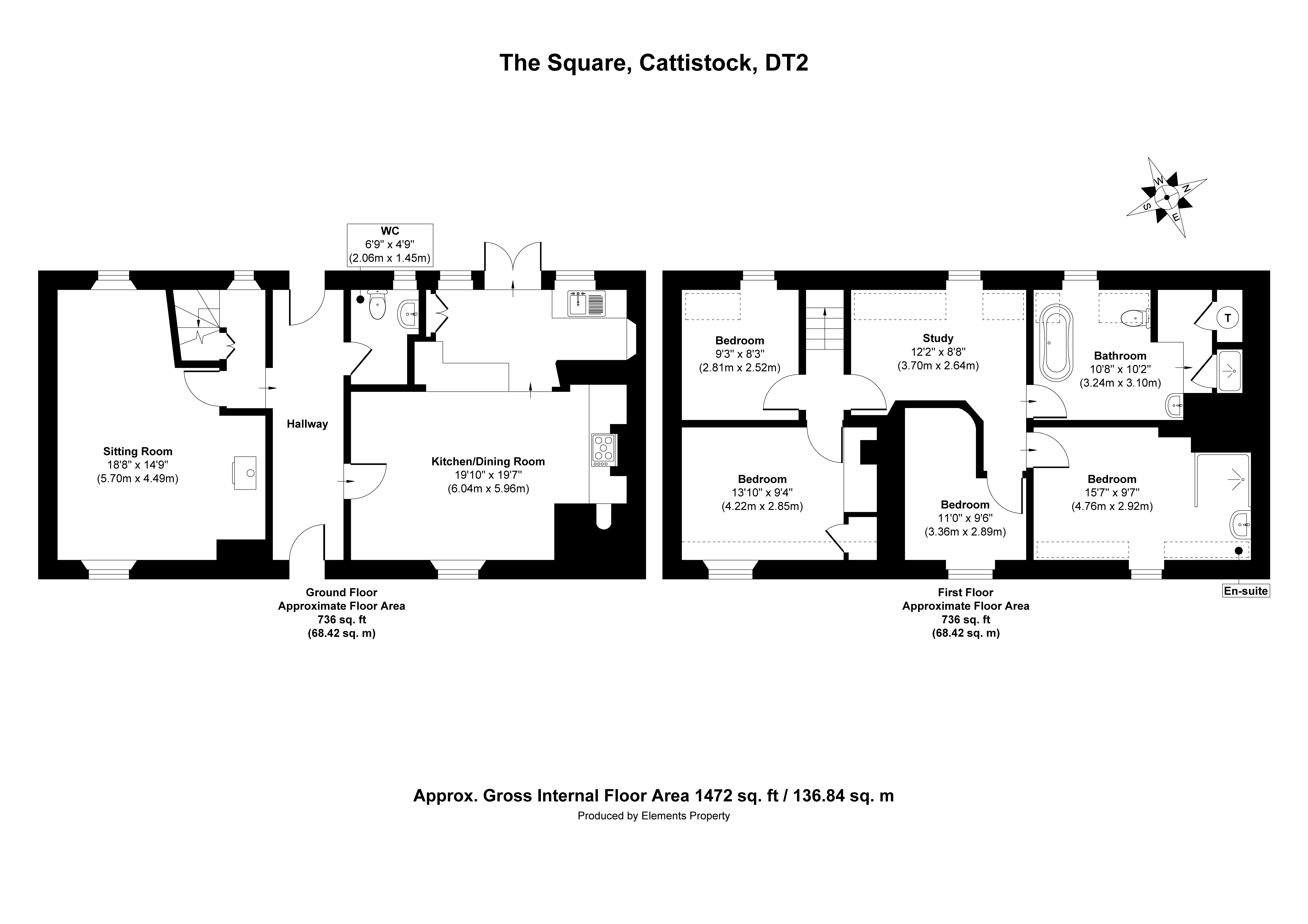 Floorplan for Cattistock, Dorchester, Dorset