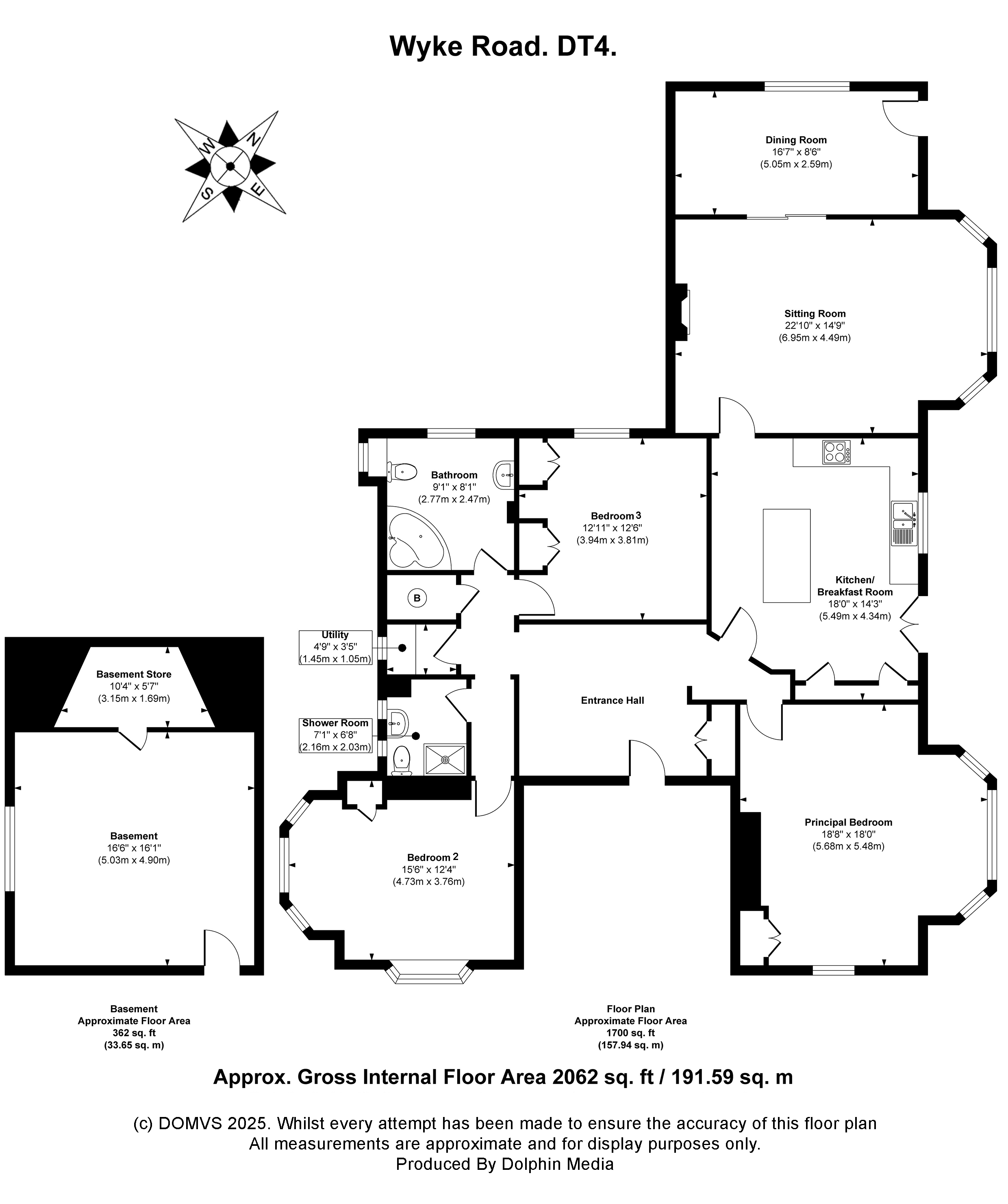 Floorplan for Weymouth, Dorset