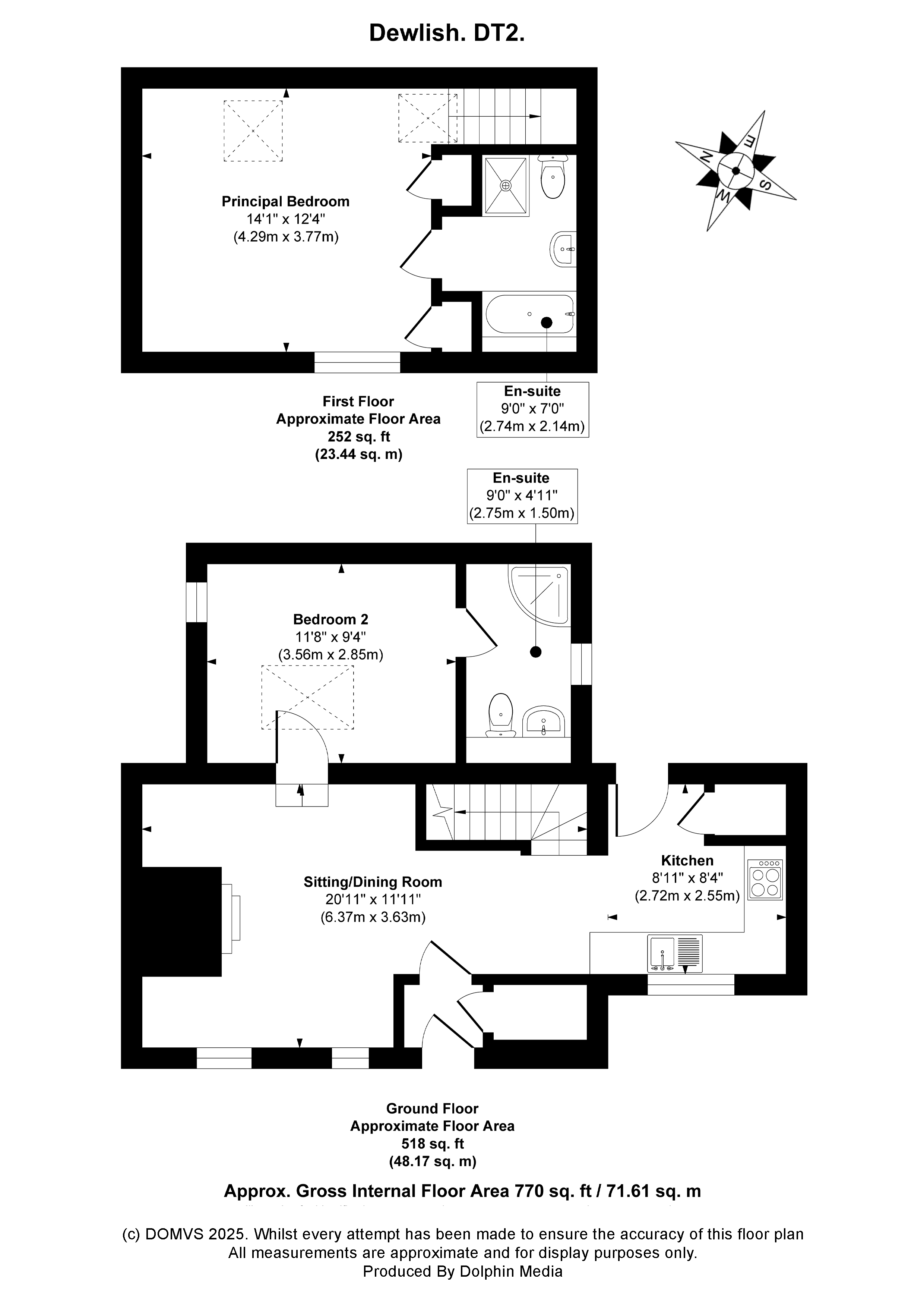 Floorplan for Dewlish, Dorset