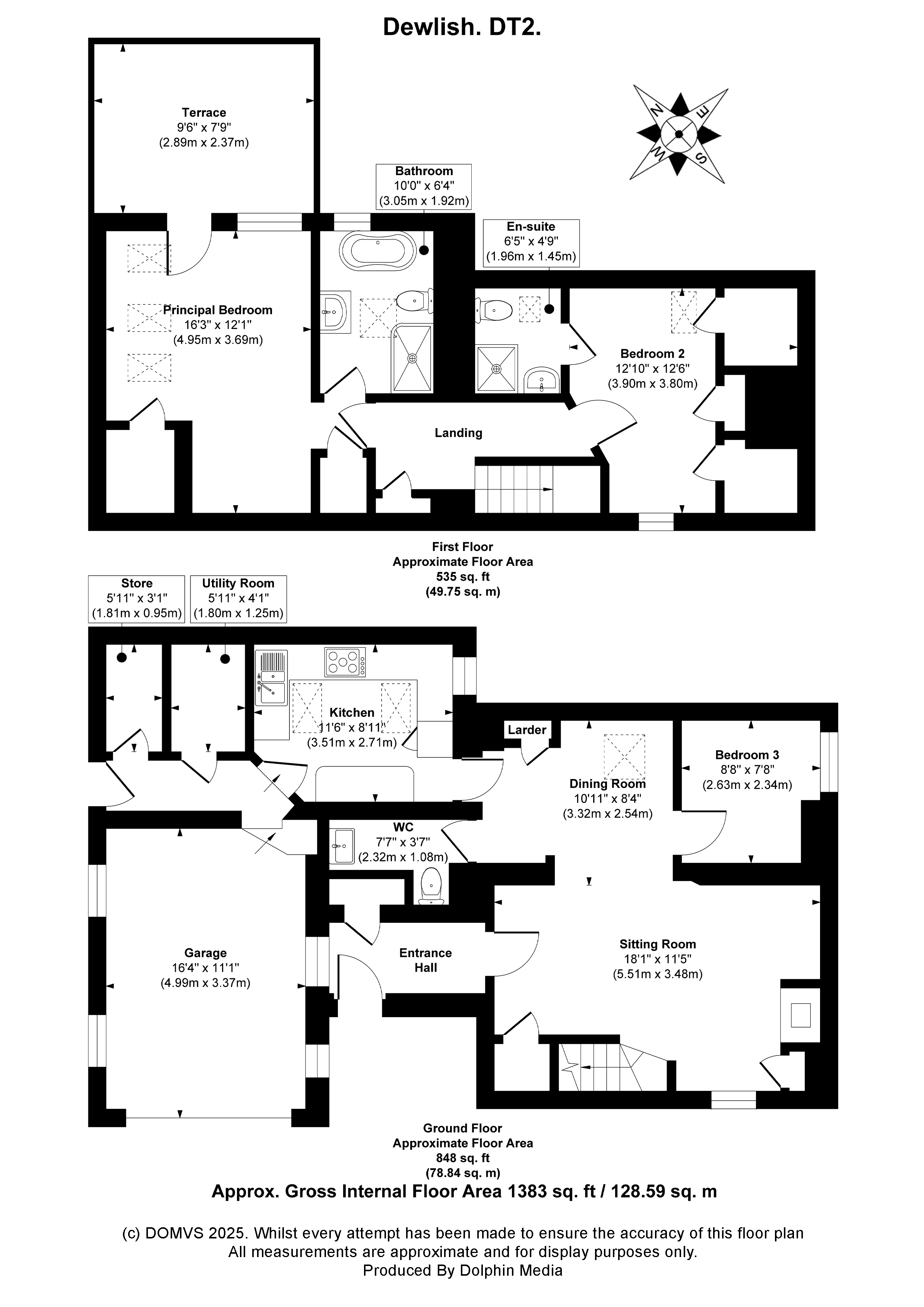 Floorplan for Dewlish, Dorset