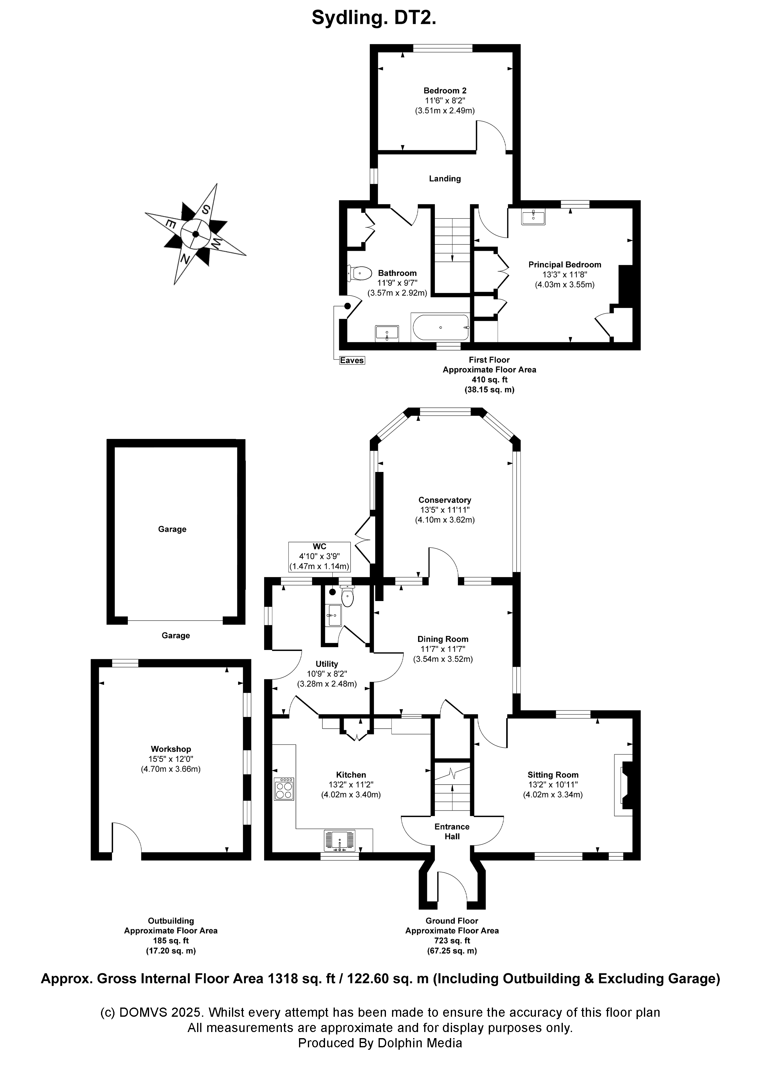 Floorplan for Sydling St. Nicholas, Dorchester, Dorset