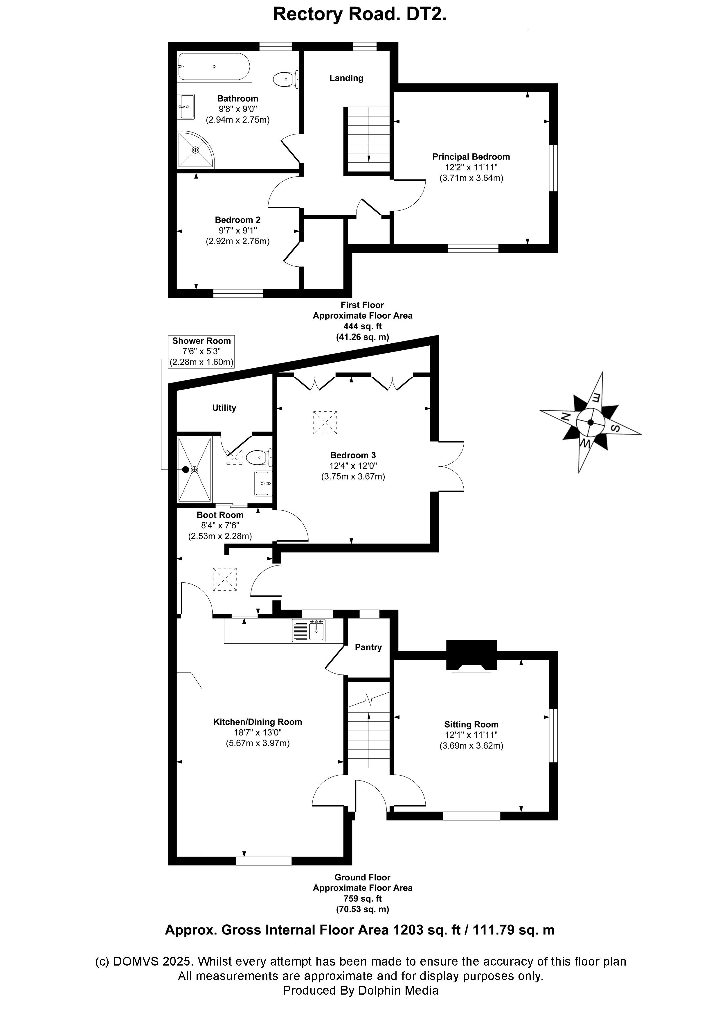 Floorplan for Piddlehinton, Dorset