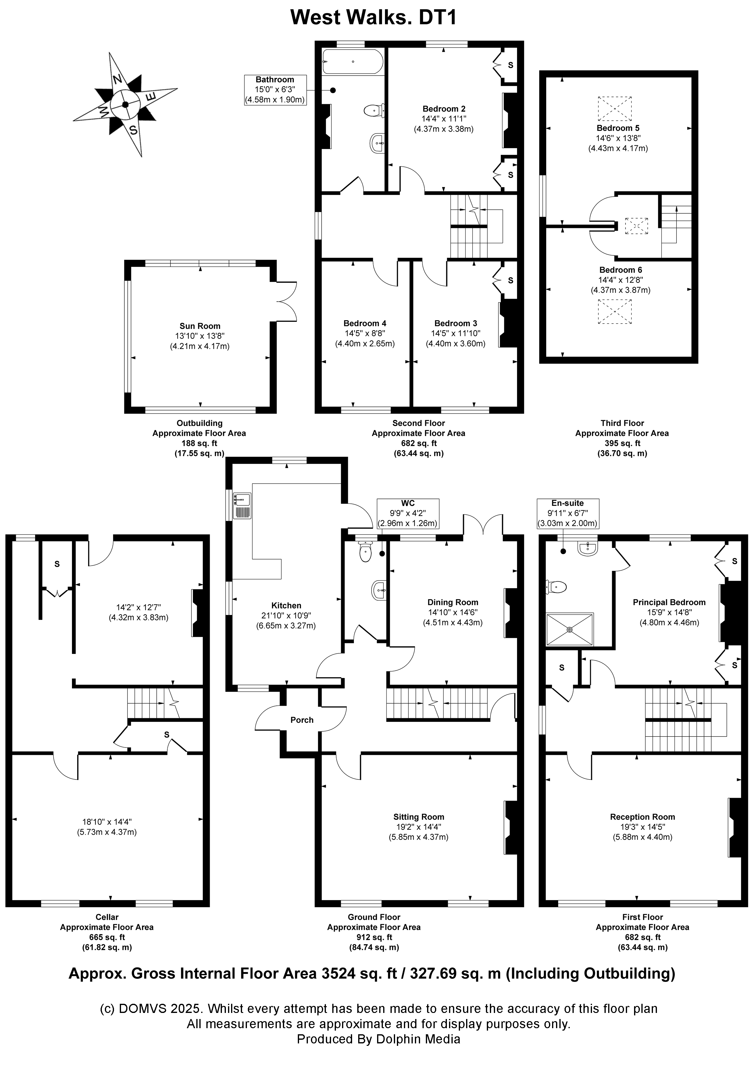 Floorplan for Dorchester, Dorset