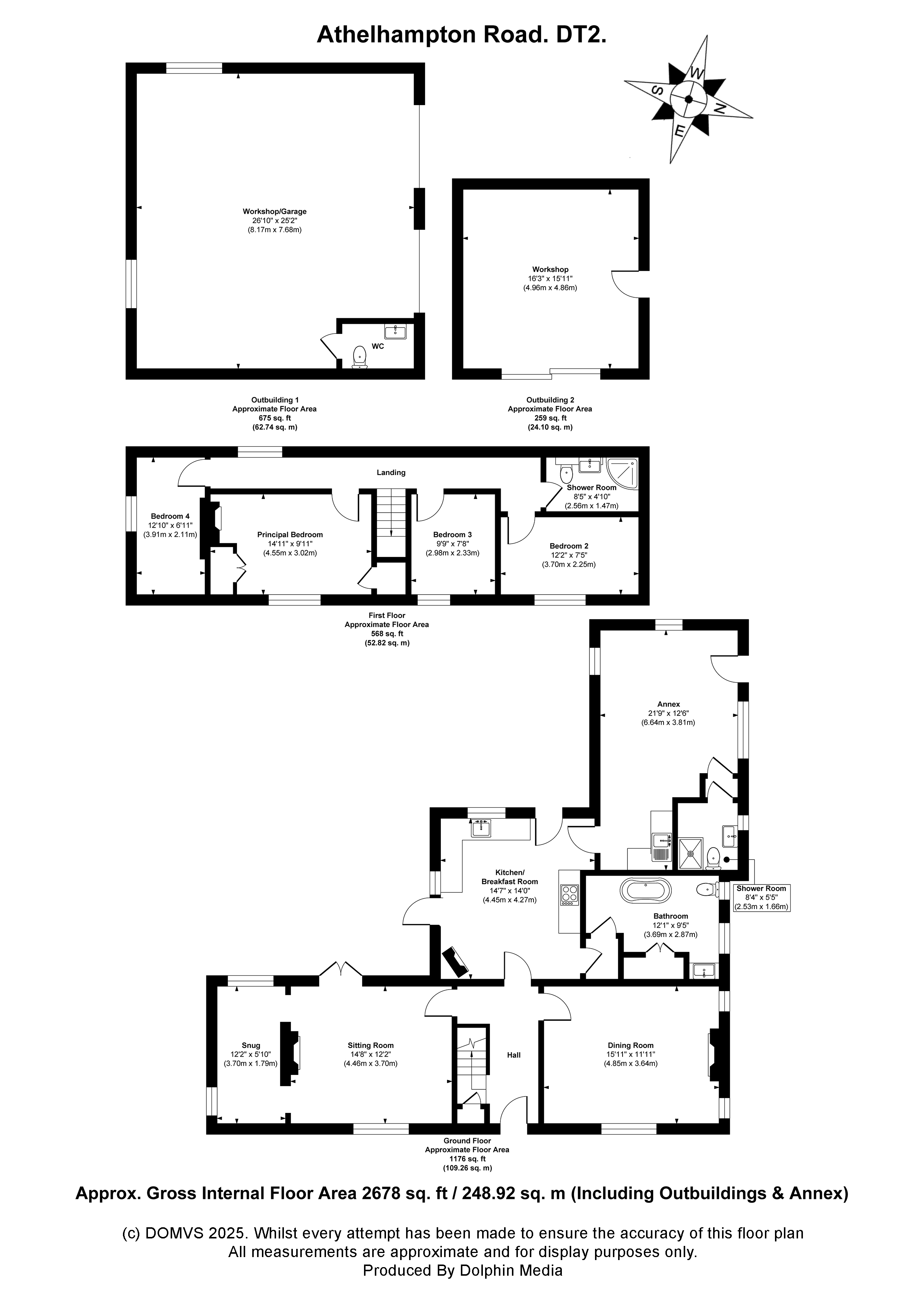 Floorplan for Puddletown, Dorchester, Dorset