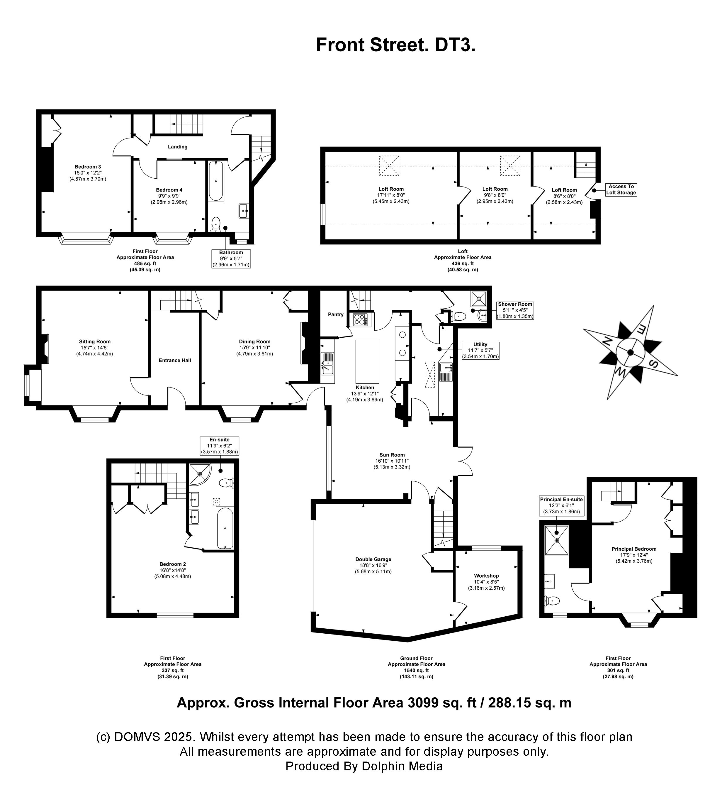 Floorplan for Portesham, Weymouth