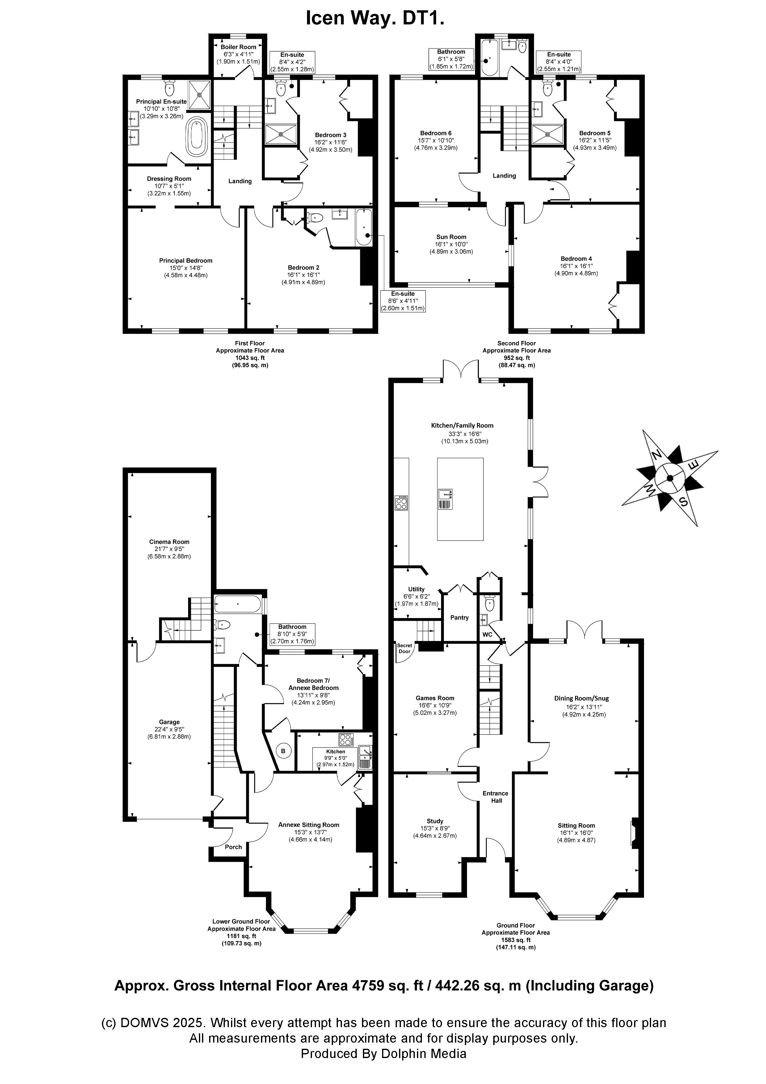 Floorplan for Dorchester, Dorset