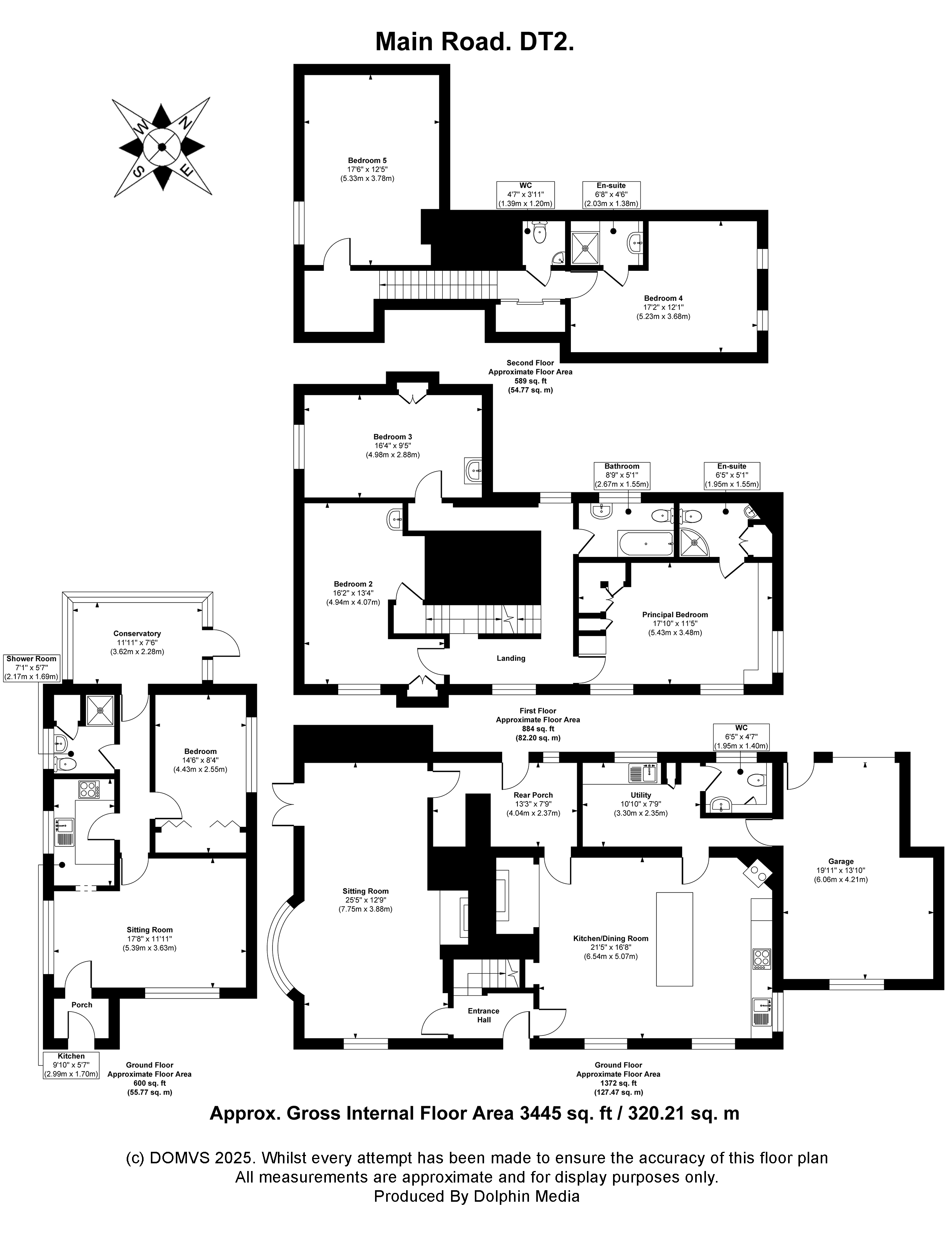 Floorplan for Tolpuddle, Dorchester, Dorset