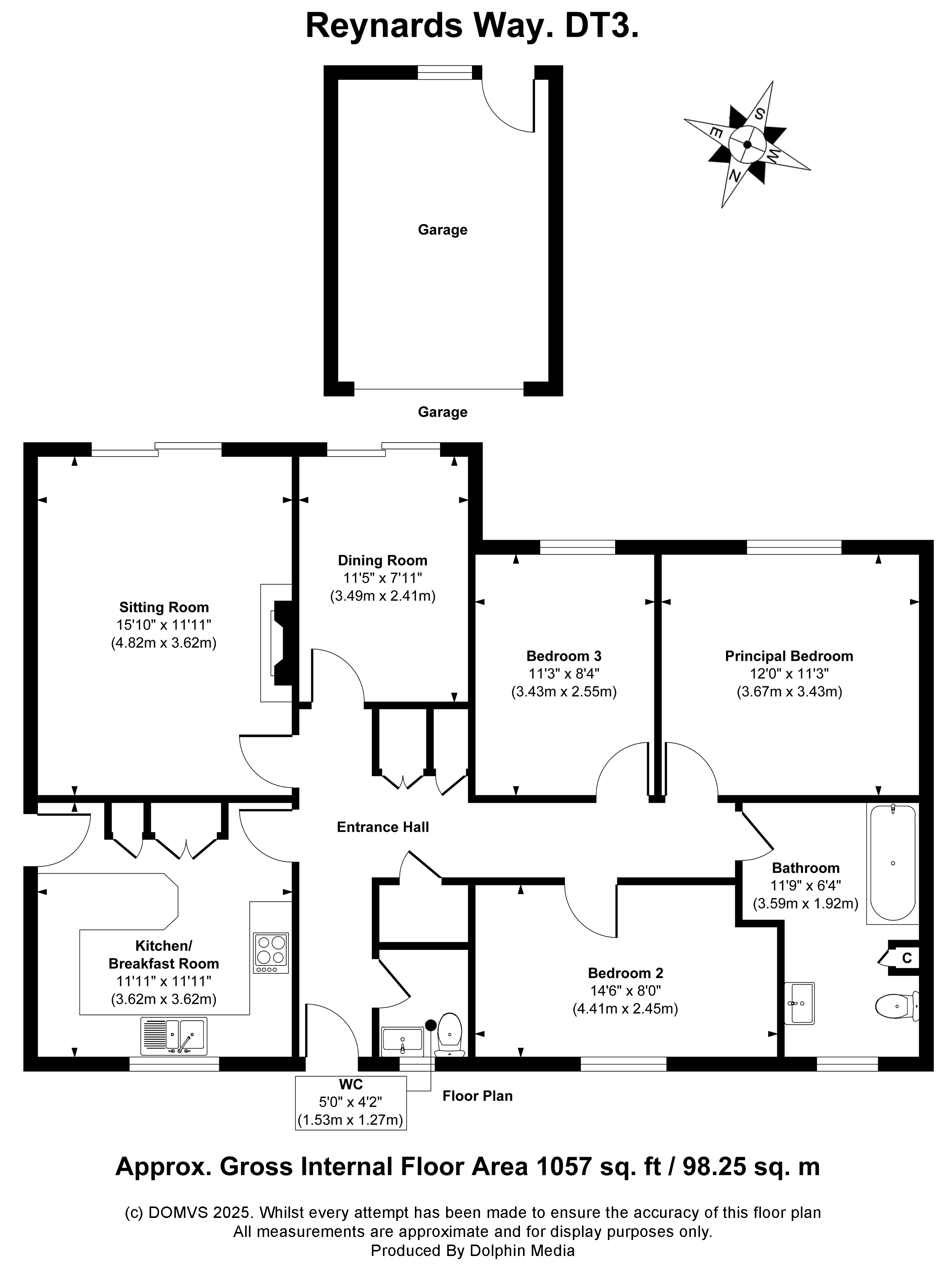 Floorplan for Sutton Poyntz, Dorset