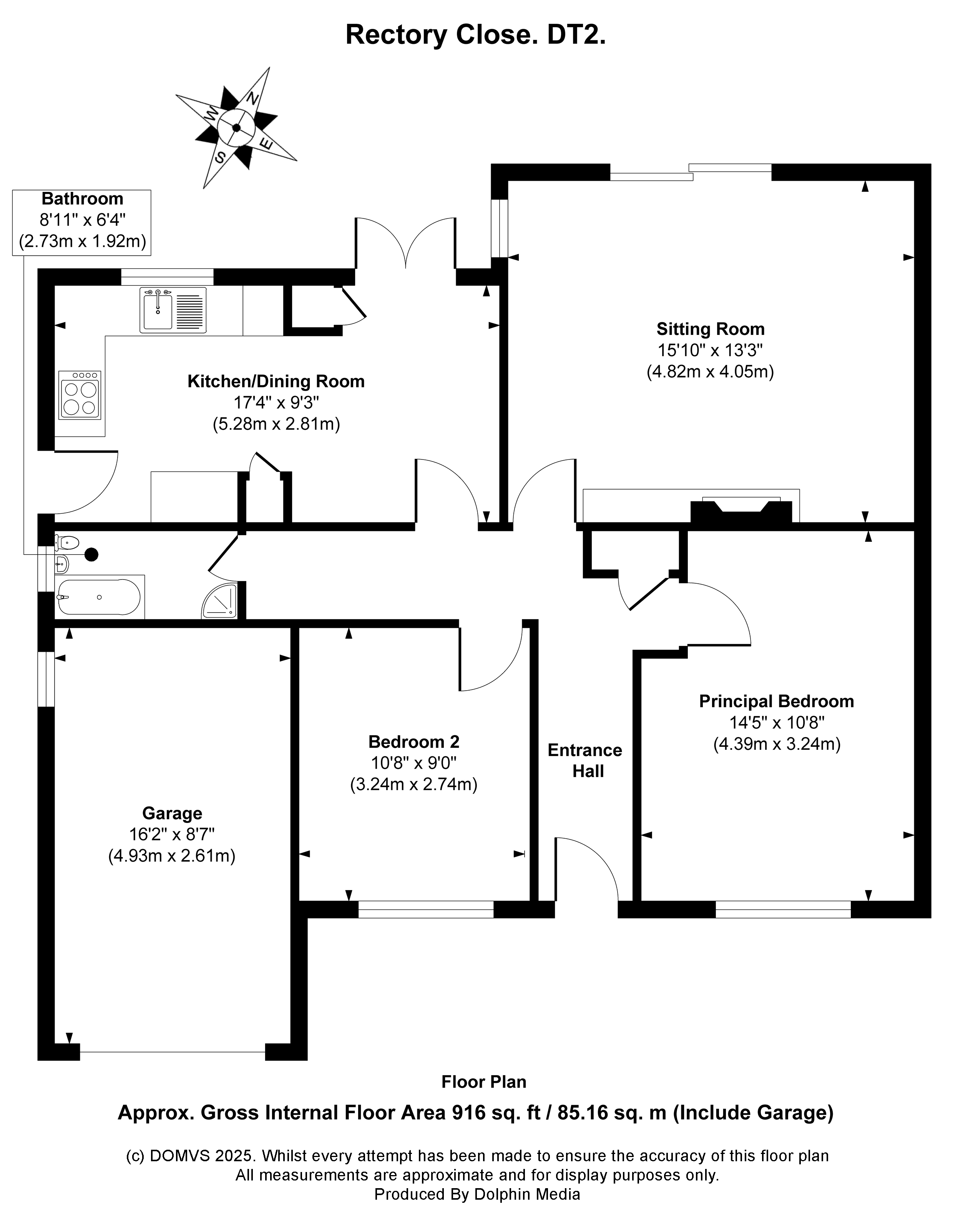 Floorplan for Broadmayne, Dorchester, Dorset