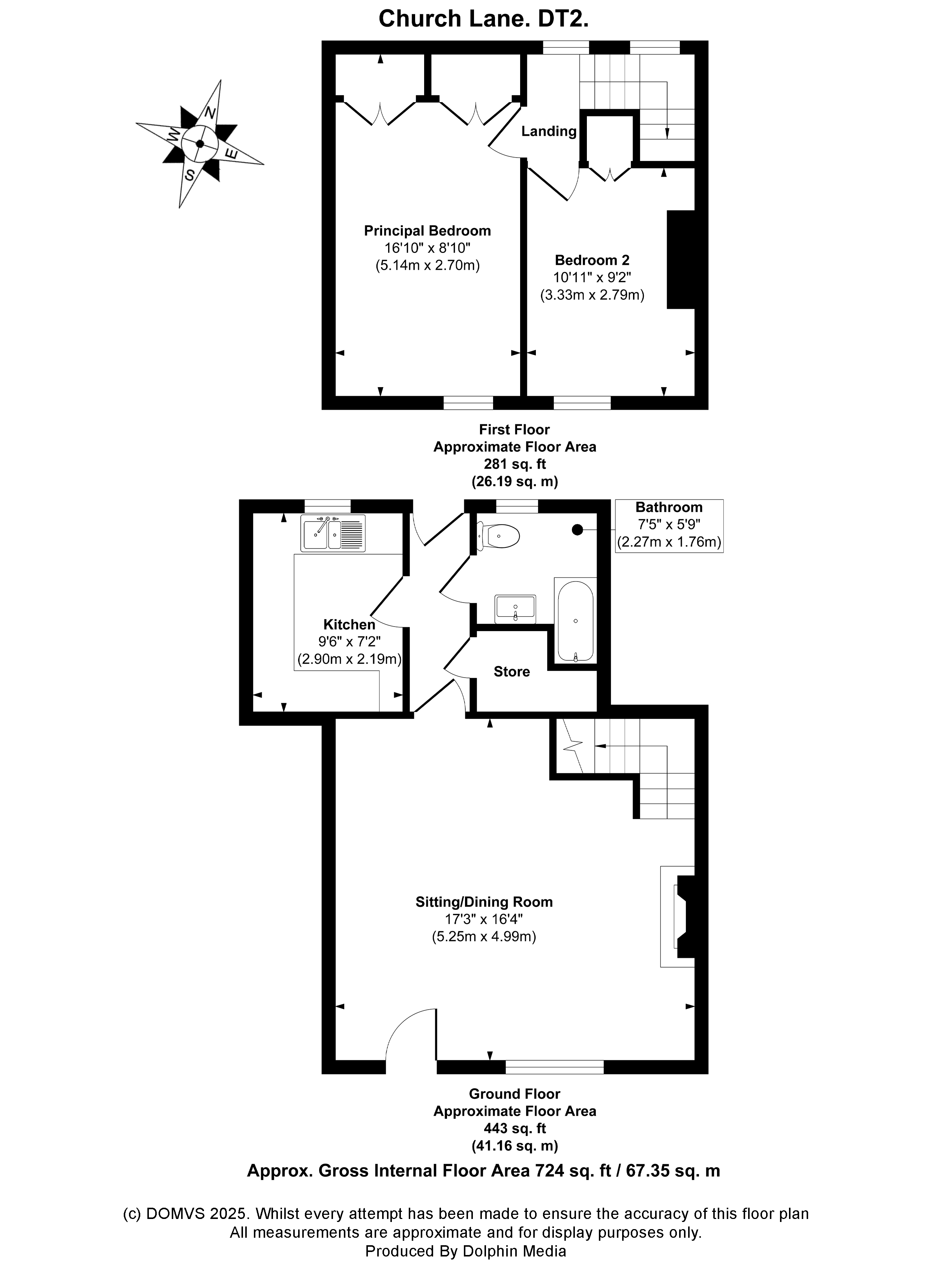 Floorplan for Litton Cheney, Dorset