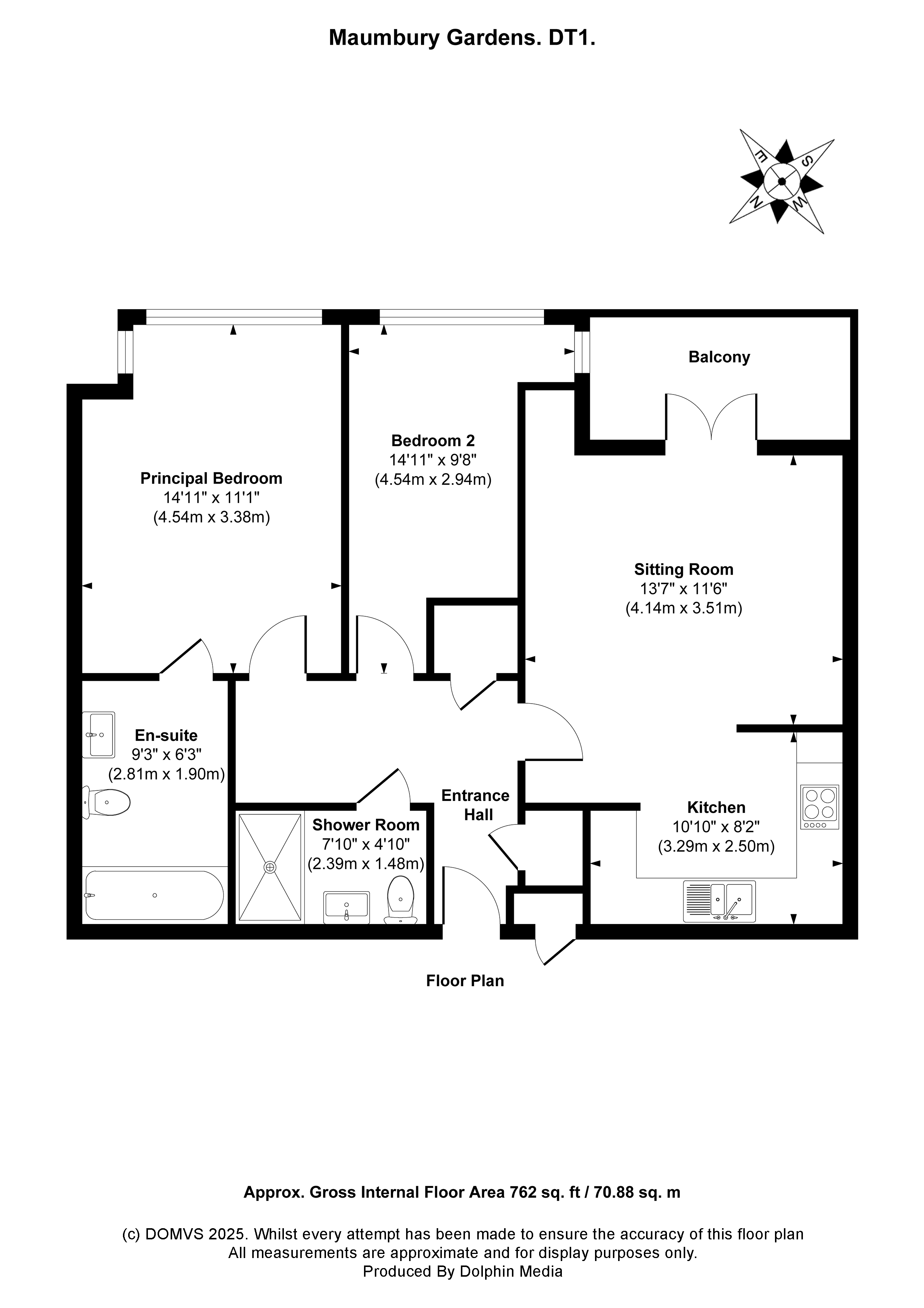 Floorplan for Dorchester, Dorset