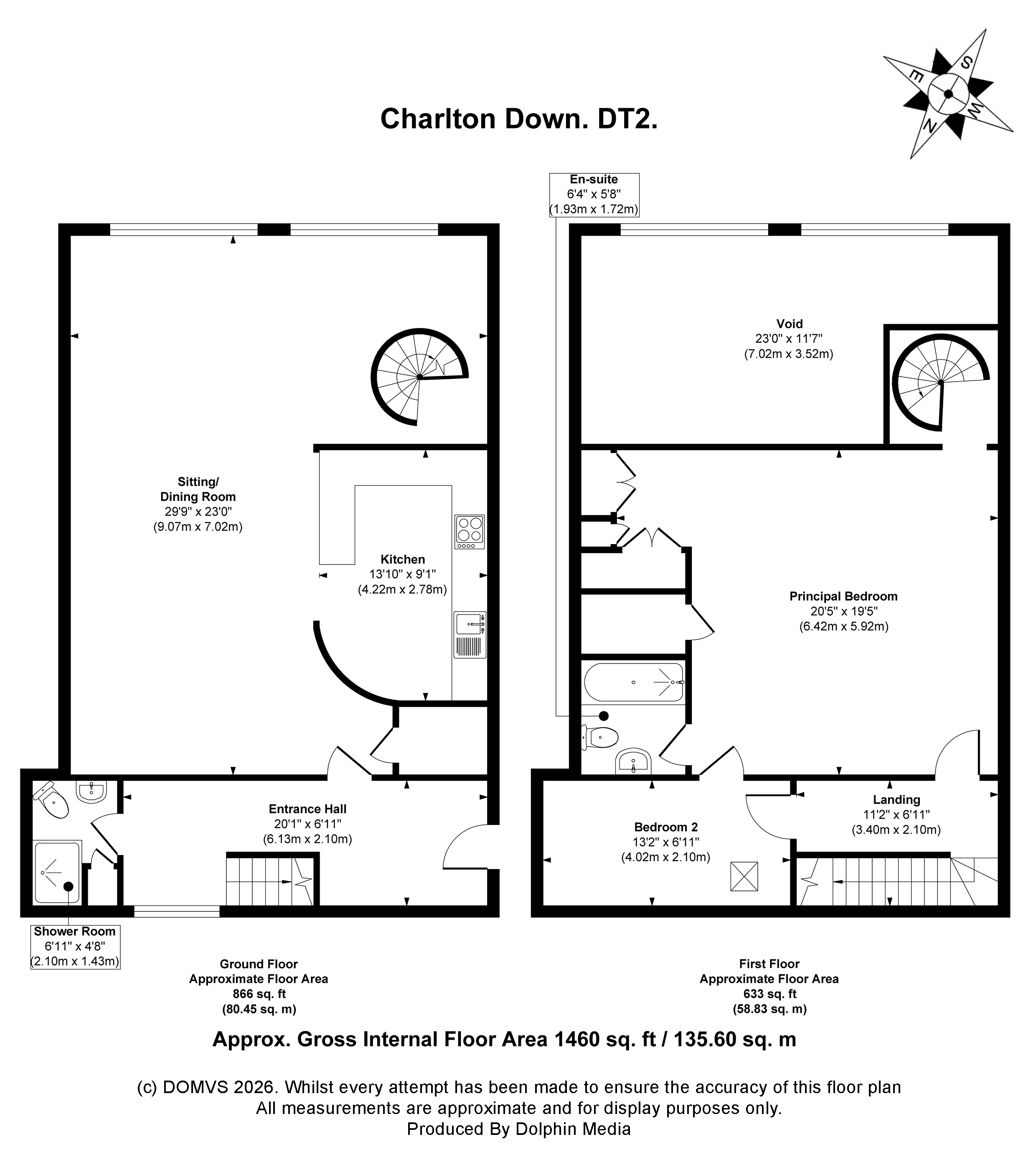 Floorplan for Charlton Down, Dorchester, Dorset