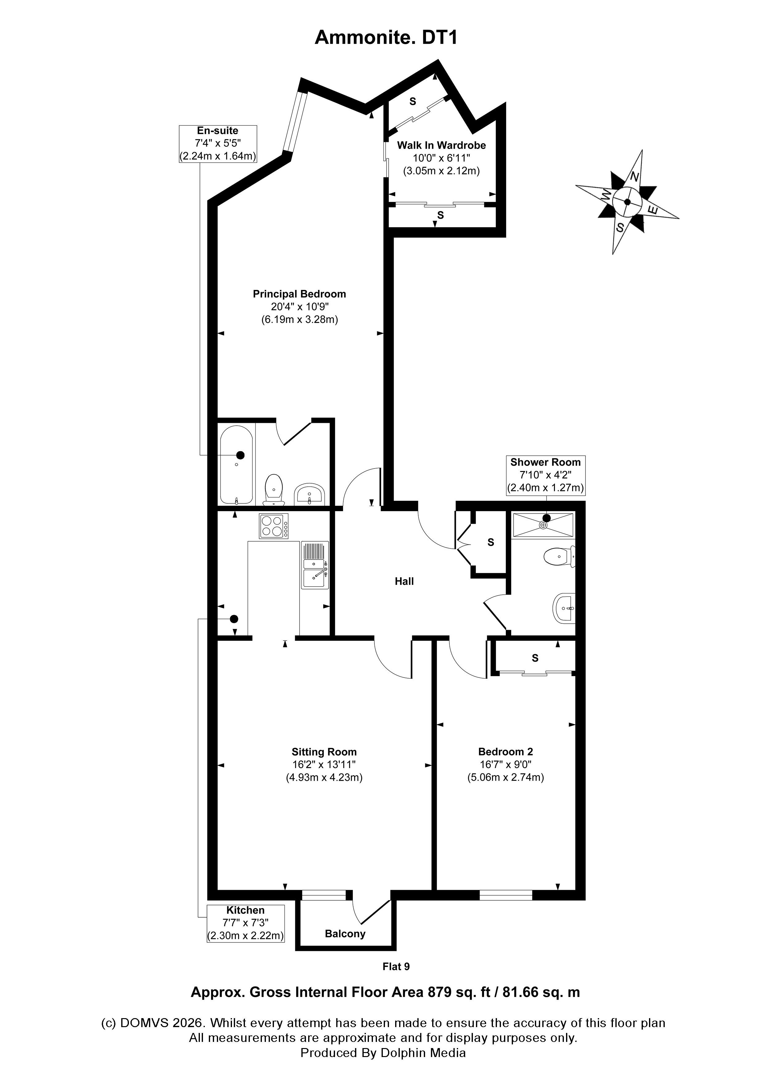 Floorplan for Copper Street, Dorchester, Dorset