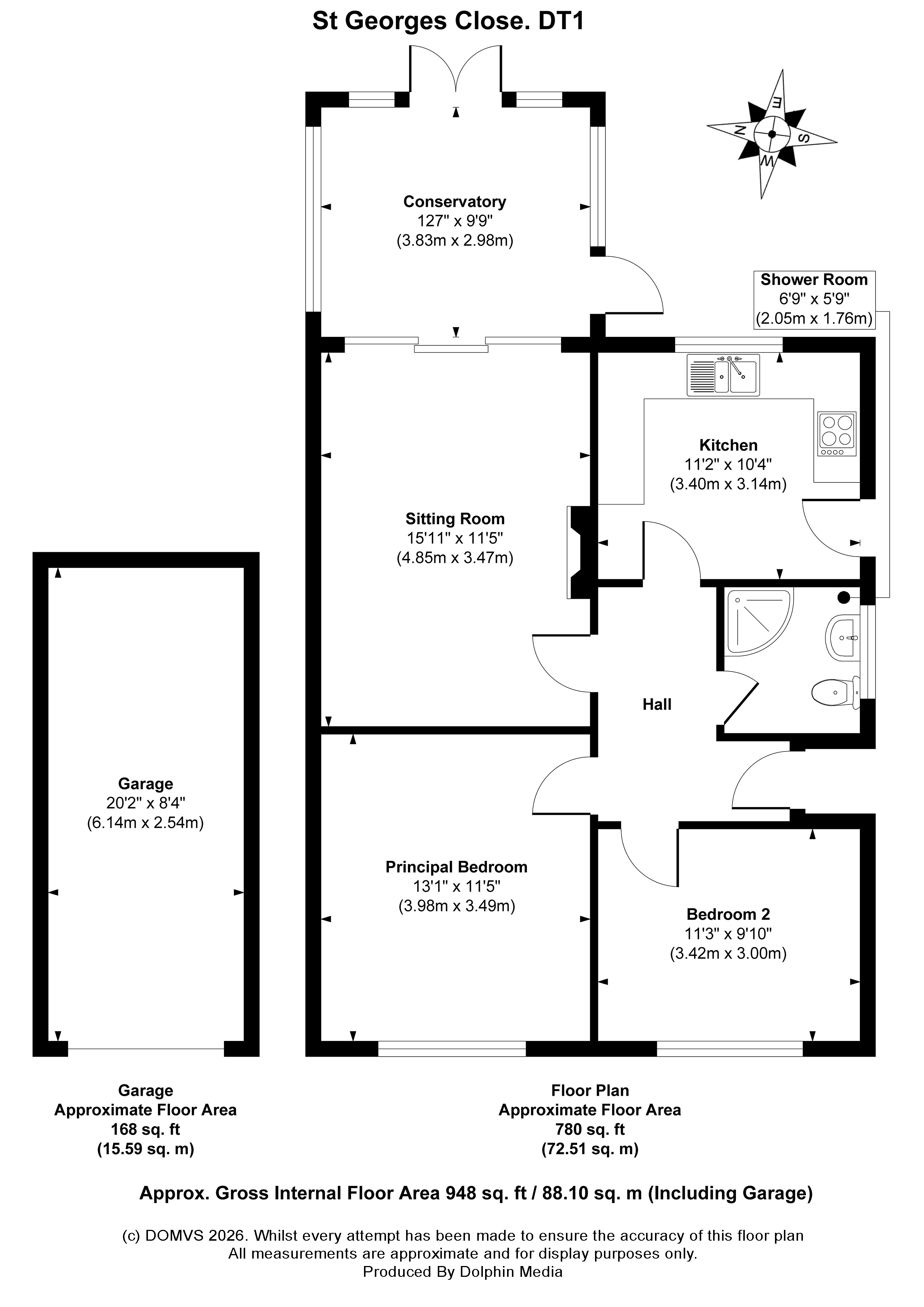 Floorplan for Dorchester, Dorset