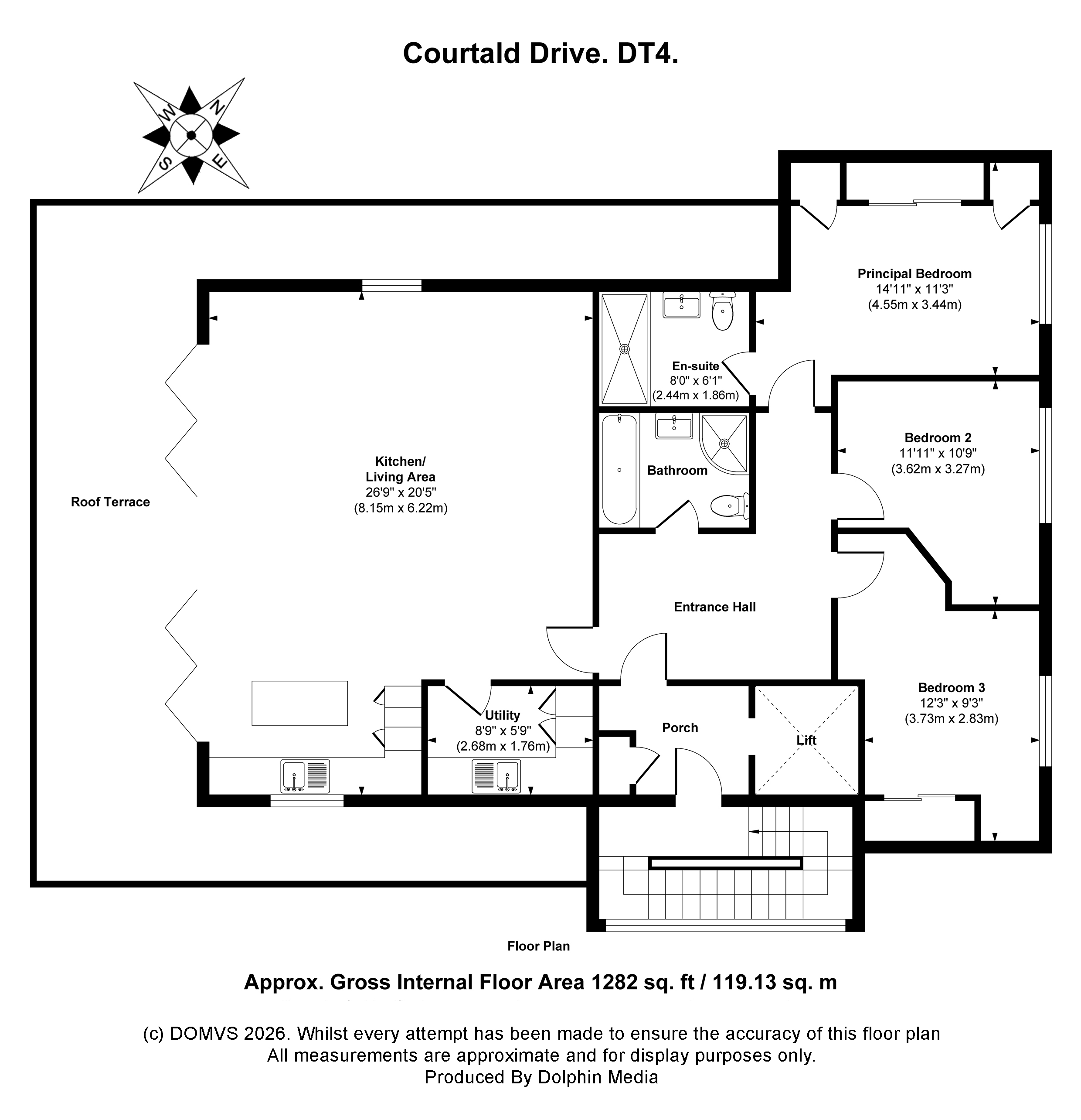 Floorplan for Weymouth, Dorset
