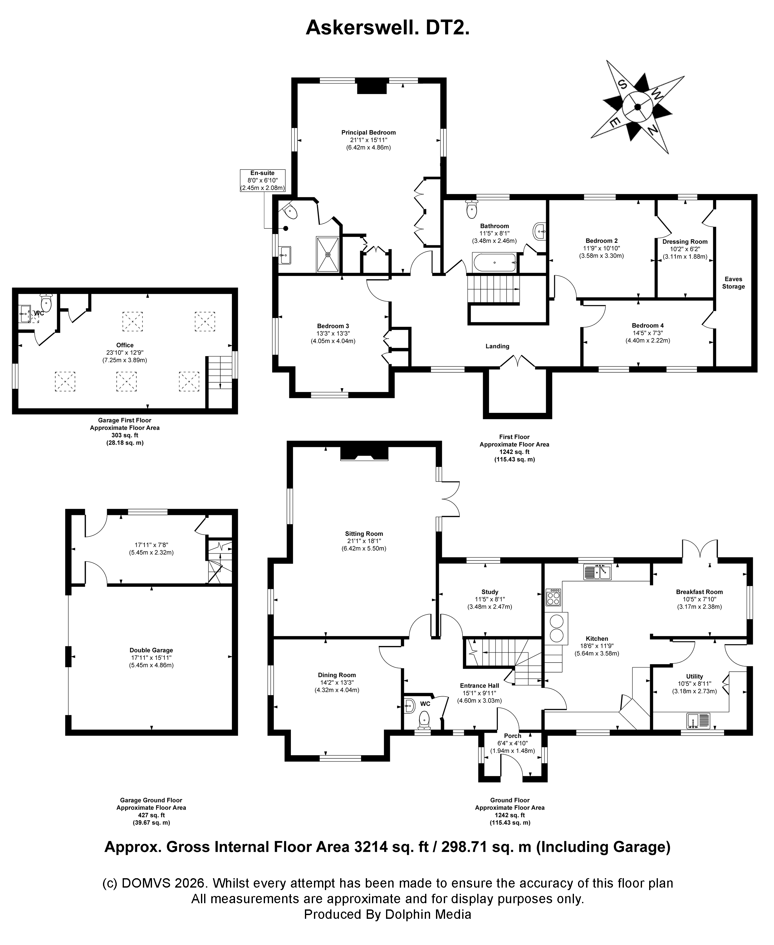 Floorplan for Askerswell, Nr Dorchester, Dorset